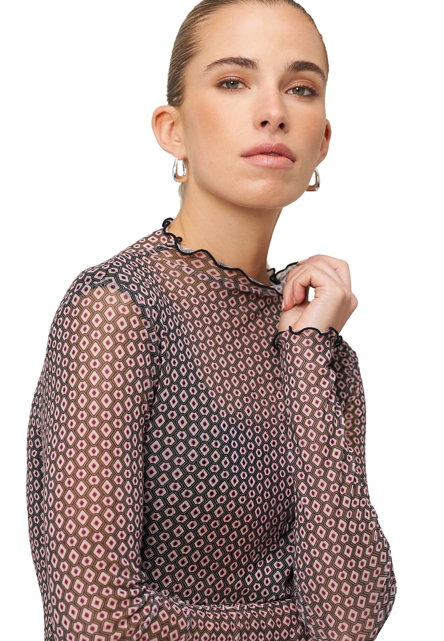 Zero Kurzarmshirt »Damen mit grafischem Print« 1 tlg. Plain/ohne Details