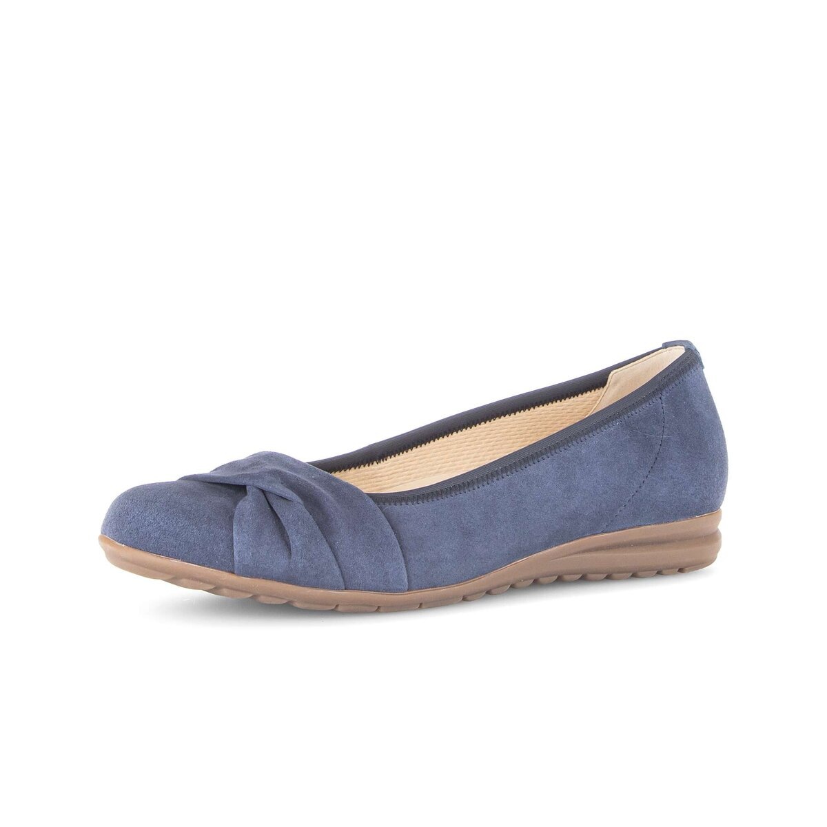 Ballerina GABOR "Sportliche Ballerina", Damen, Gr. 40, blau, Schuhe Ballerina 7