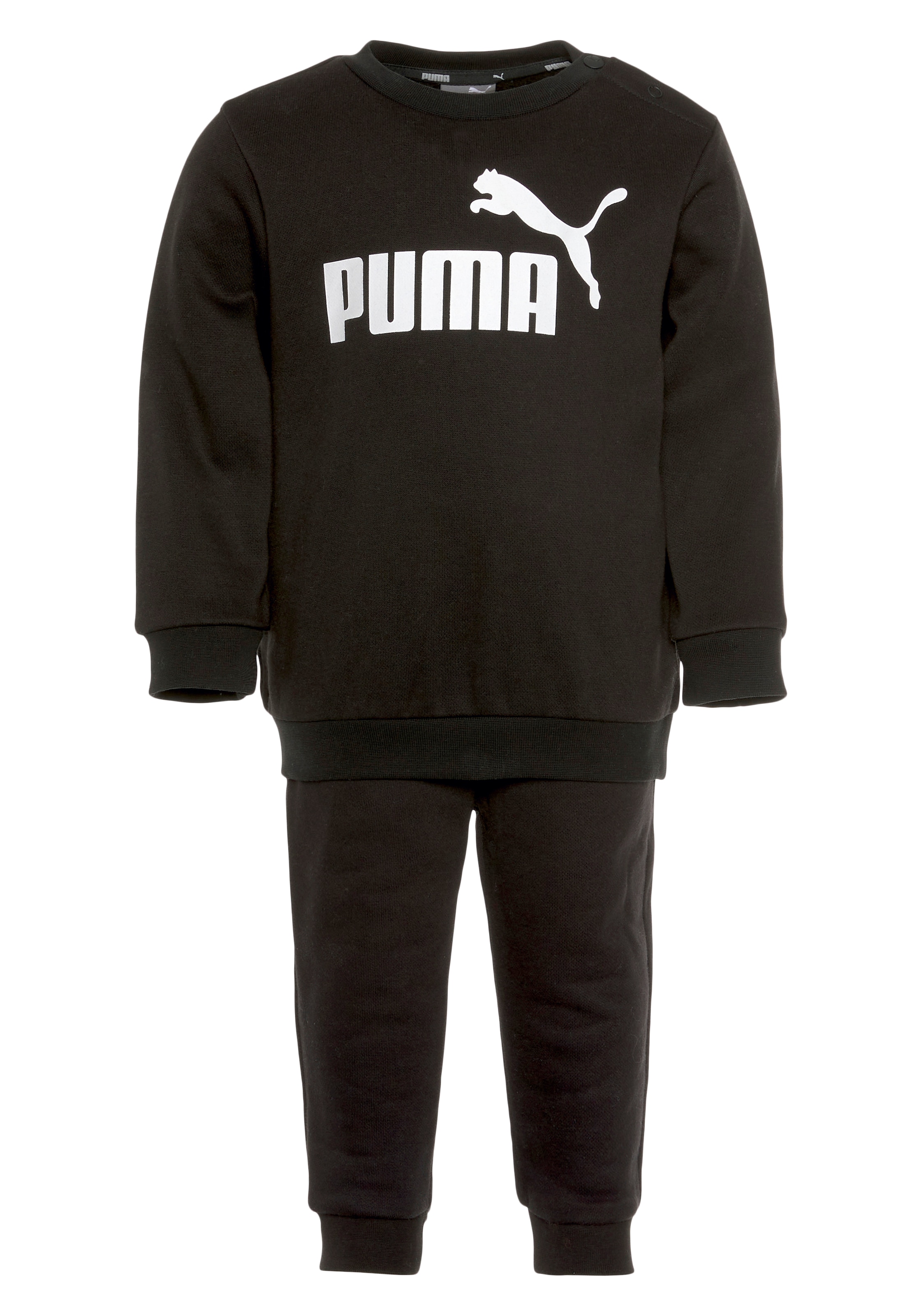 PUMA Trainingsanzug "MINICATS ESS CREW JOGGER FL", (Set, 2 tlg.)