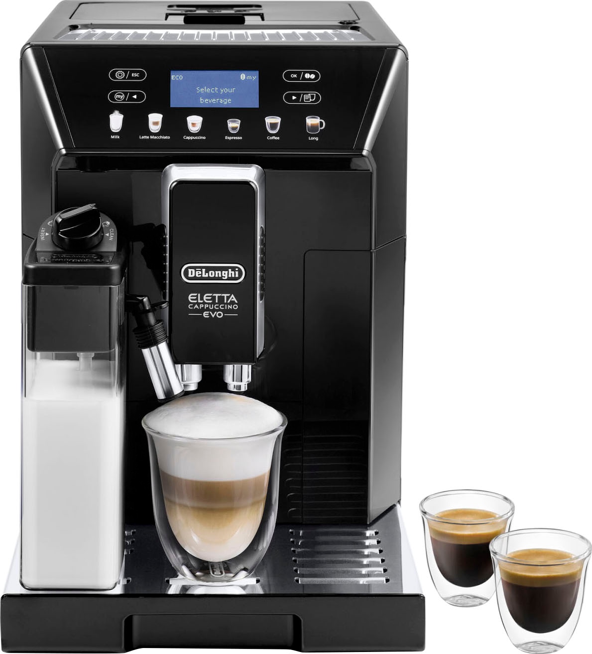 DeLonghi Kaffeevollautomat "ECAM 46.860.B Eletta Evo, schwarz"