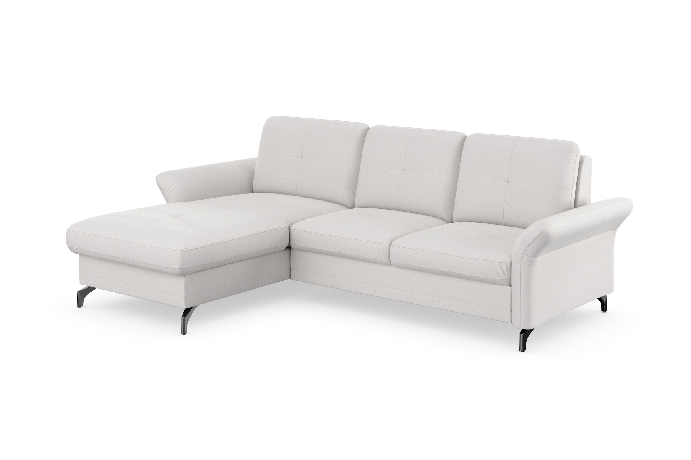Places of Style Ecksofa »Calando L-Form«, wahlweise mit Bettfunktion, Bettkasten und Armteilfunktion