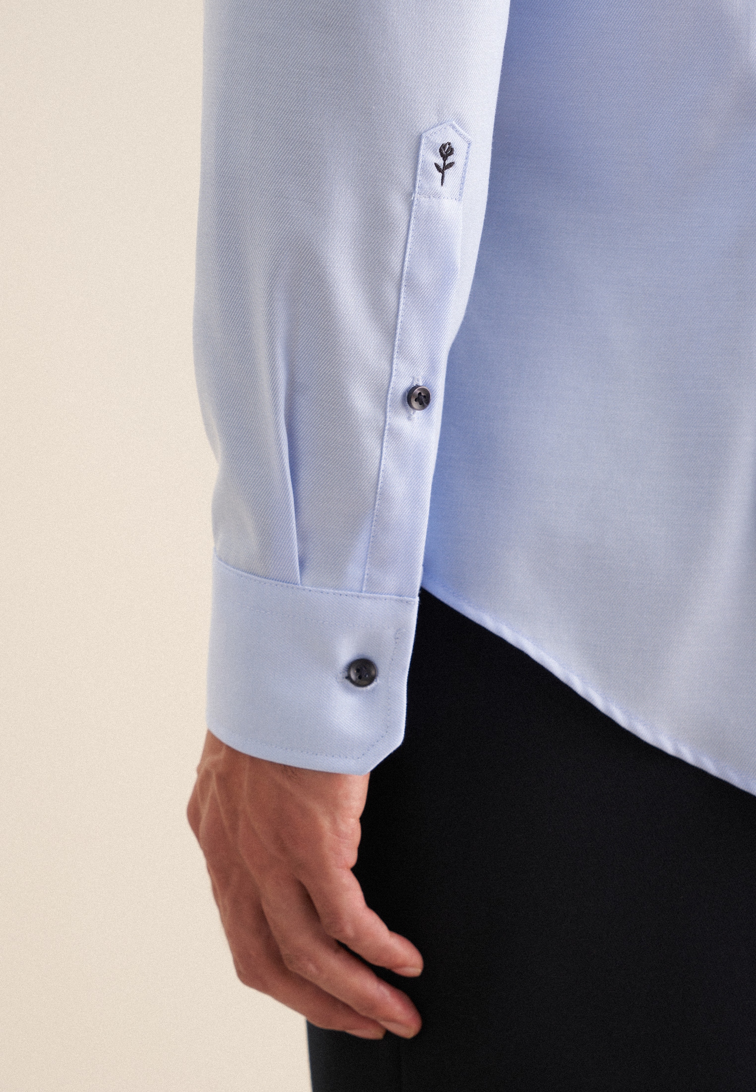 seidensticker Businesshemd »Shaped«, Shaped Extra langer Arm Kentkragen Uni
