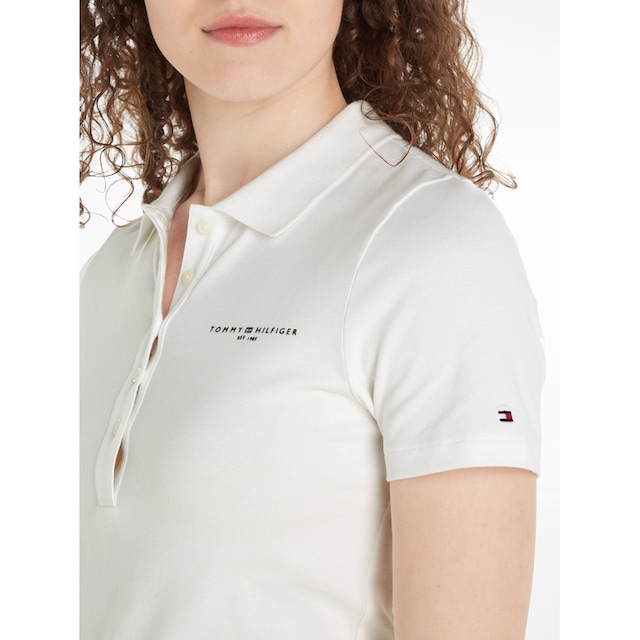 Tommy Hilfiger Poloshirt »SLIM MINI CORP LOGO POLO SS«, mit Logostickerei  für bestellen | BAUR