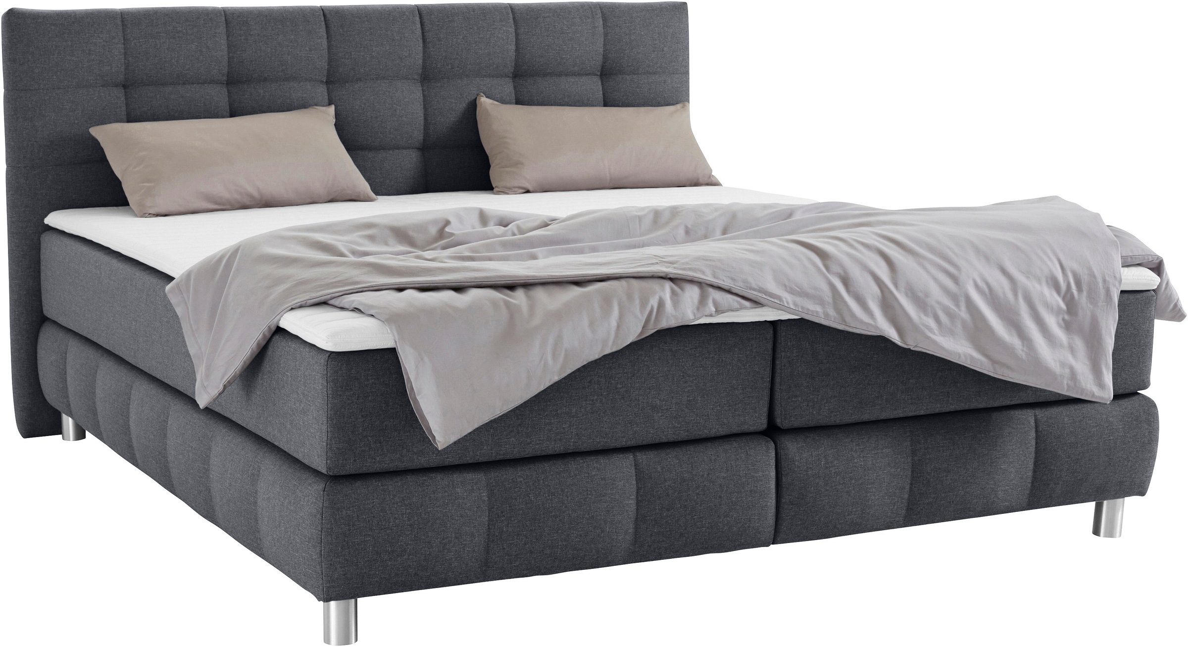 Home affaire Boxspringbett "Salo" incl. Topper, 6 Breiten, 2 Härtegrade, TF günstig online kaufen