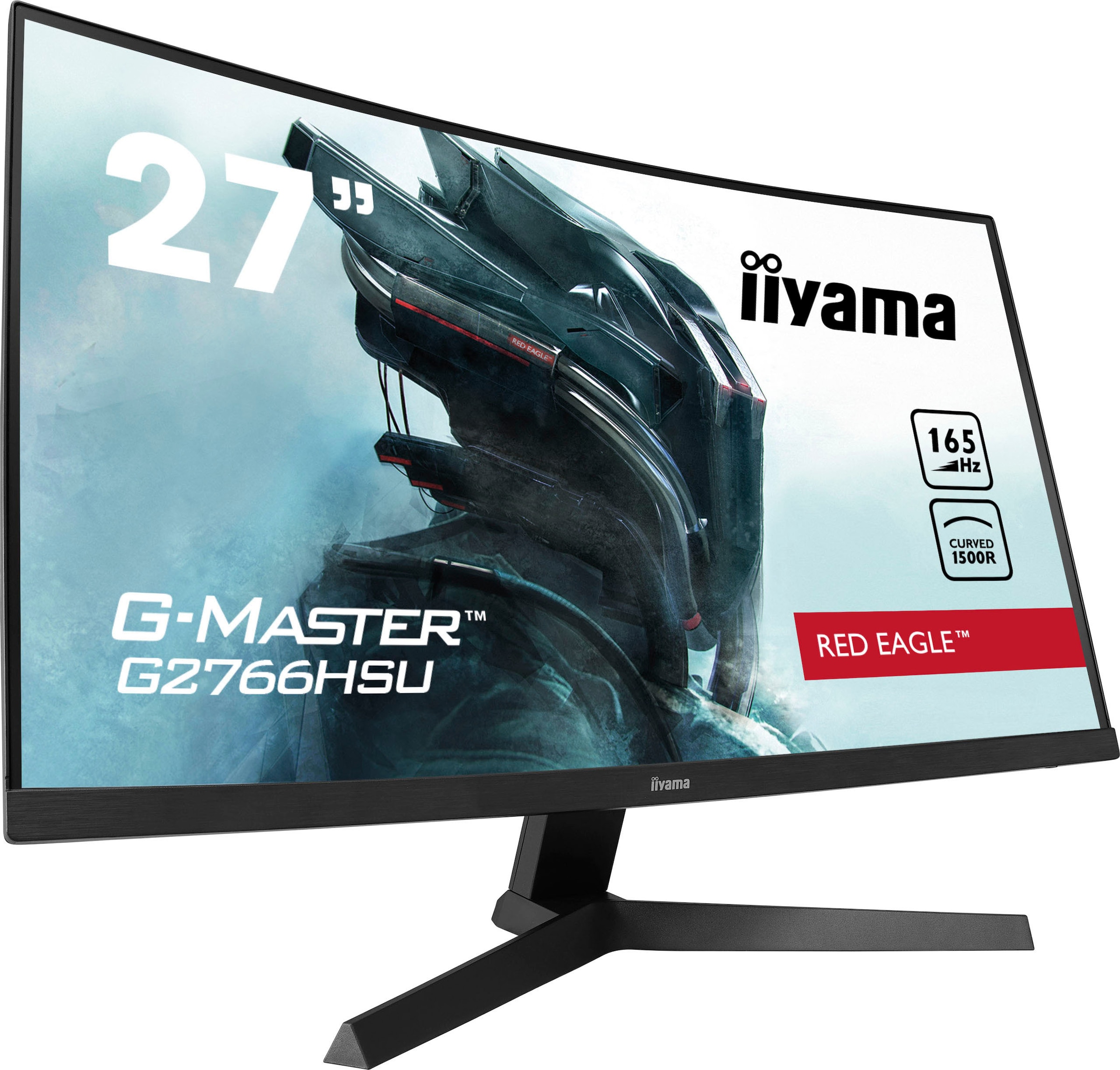 Iiyama Curved-Gaming-Monitor »G-Master G2766HSU-B1«, 68,5 cm/27 Zoll, 1920 x 1080 px, Full HD, 1 ms Reaktionszeit, 165 Hz