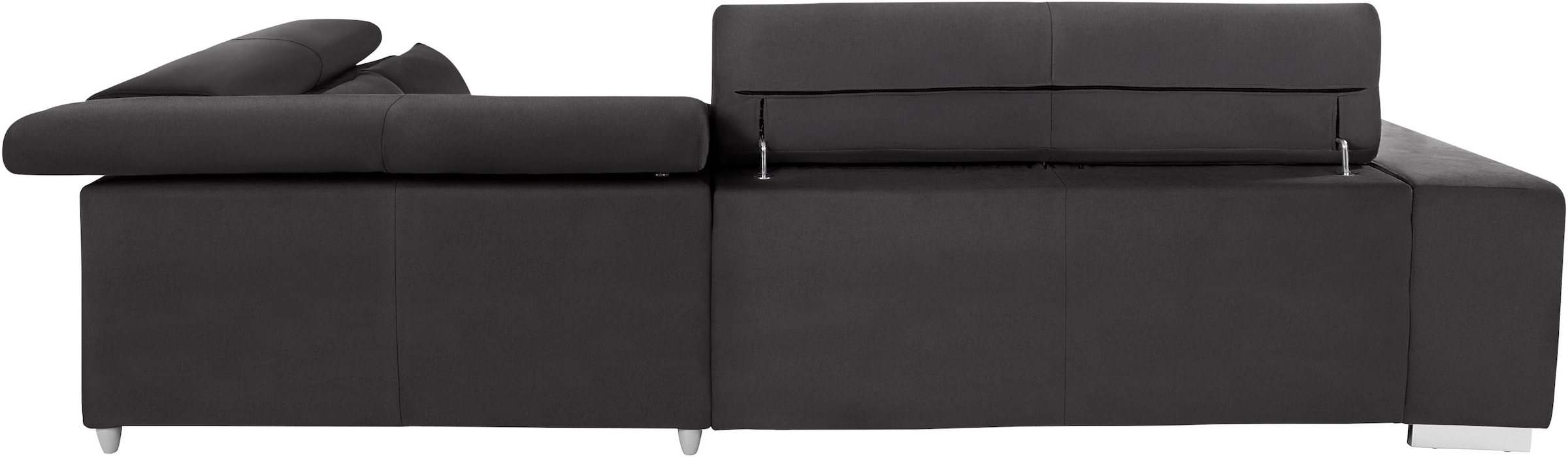 COTTA Ecksofa »Orion L-Form«, mit Kopfteilverstellung & 5 Nierenkissen