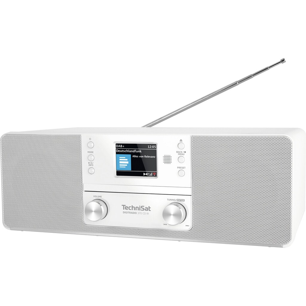 TechniSat Digitalradio (DAB+) »DIGITRADIO 370 CD IR«, (Bluetooth-WLAN UKW mit RDS-Digitalradio (DAB+) 10 W)