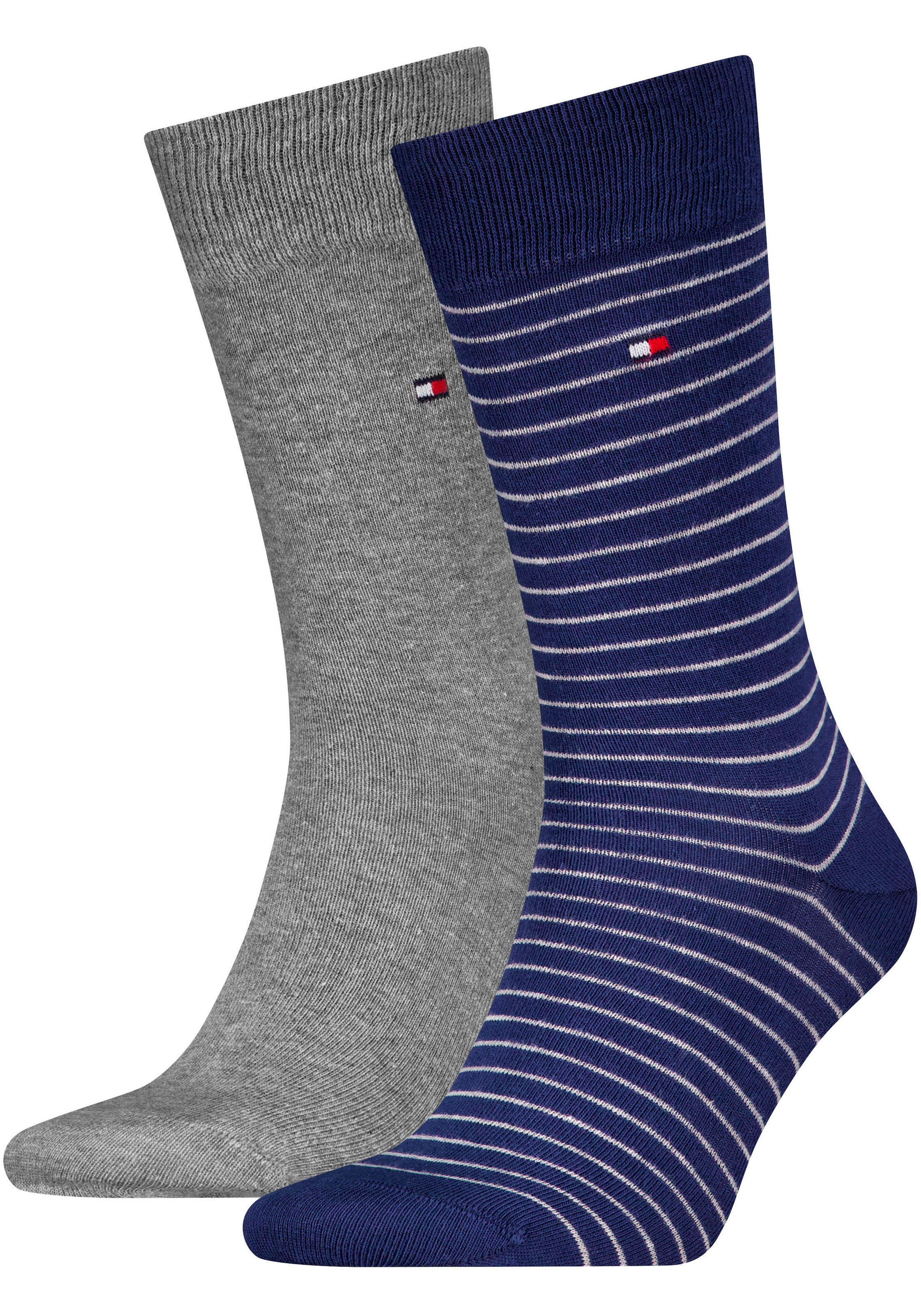 Tommy Hilfiger Socken "TH MEN SMALL STRIPE SOCK 2P", (2 Paar), mit diskrete günstig online kaufen