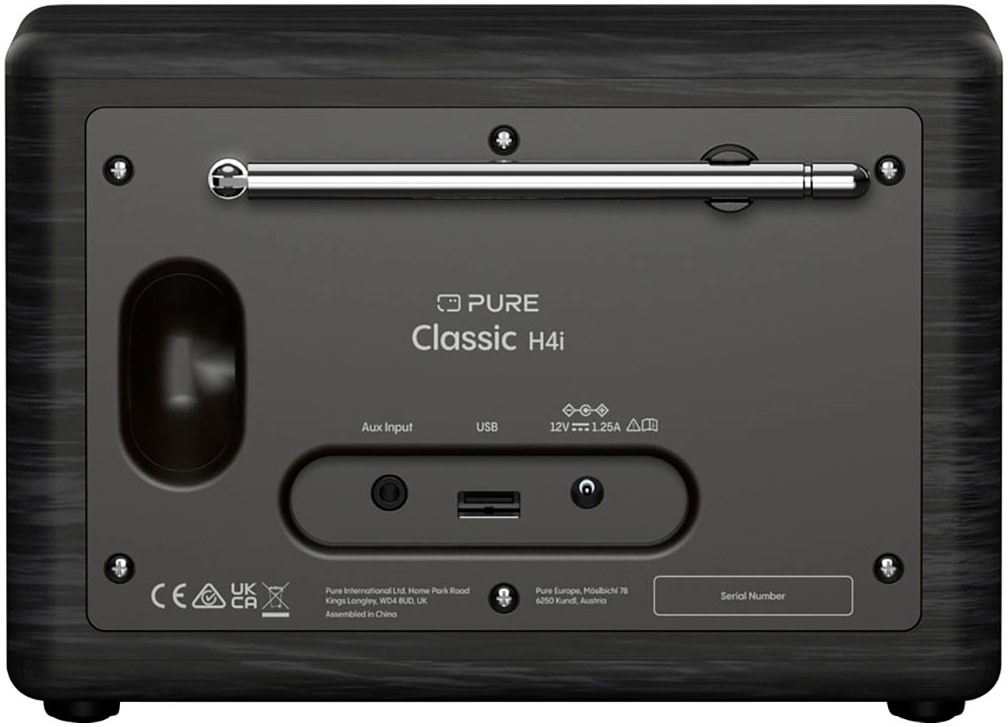 Pure Internet-Radio »Classic H4i«, (Bluetooth Digitalradio (DAB+)-UKW mit RDS-FM-Tuner-Automatische Senderverfolgung 10 W)