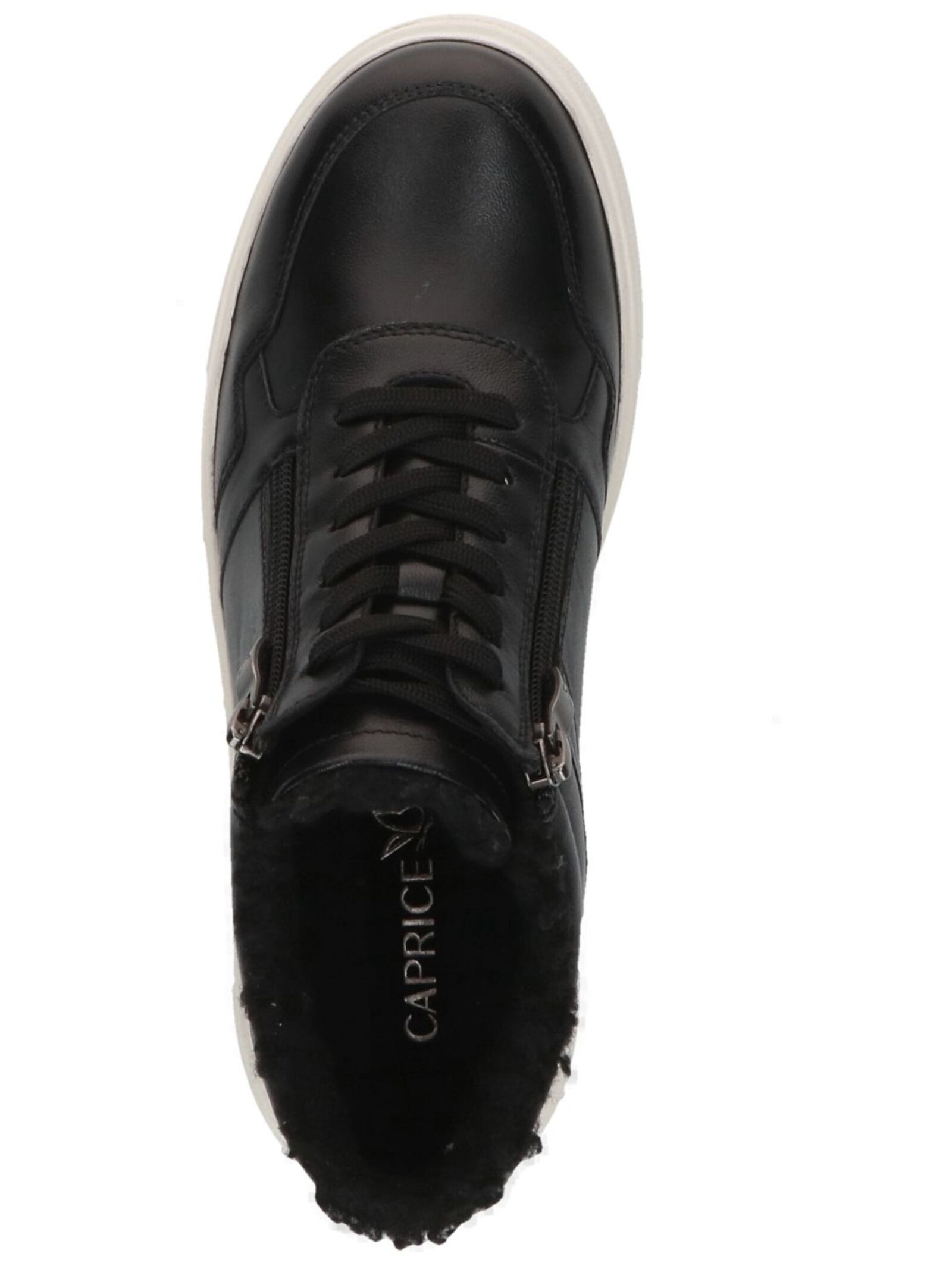 Schnürstiefelette CAPRICE "Caprice Stiefelette Leder", Damen, Gr. 39, schwarz, Leder, Schuhe Schnürstiefelette 5