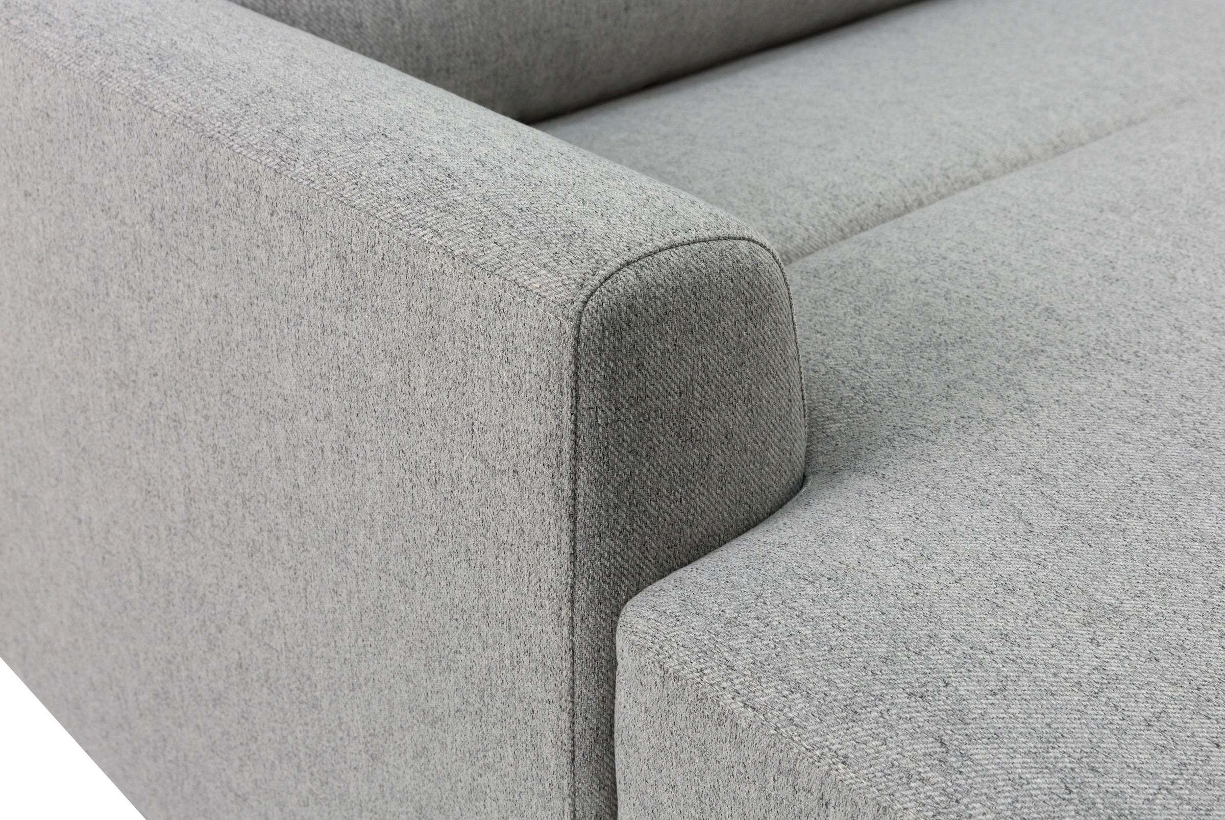 INOSIGN Ecksofa »JENNA, L-Form, 209cm, manuelle u. elektrische Funktion, mit USB A/C,«, Liegefunktion 105°-150°, Federkern, Struktur fein