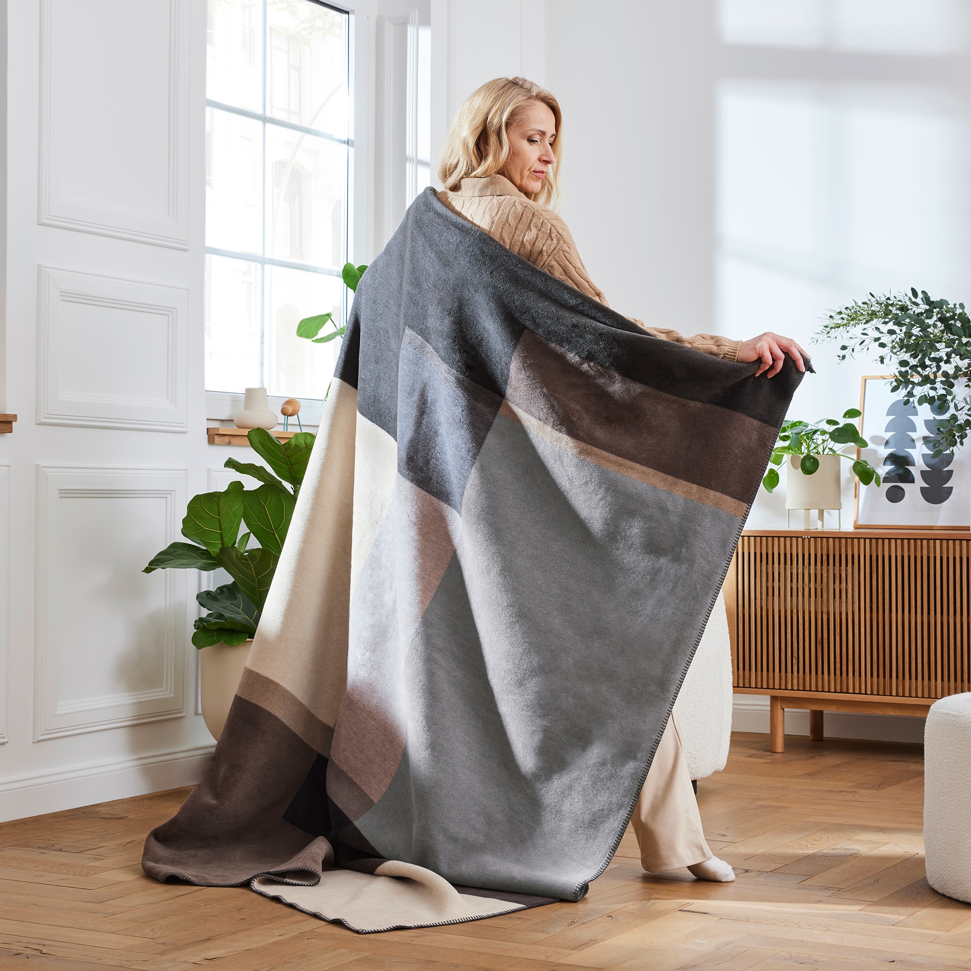 IBENA Wohndecke »Wohndecke Portofino«, im zeitlosen Design