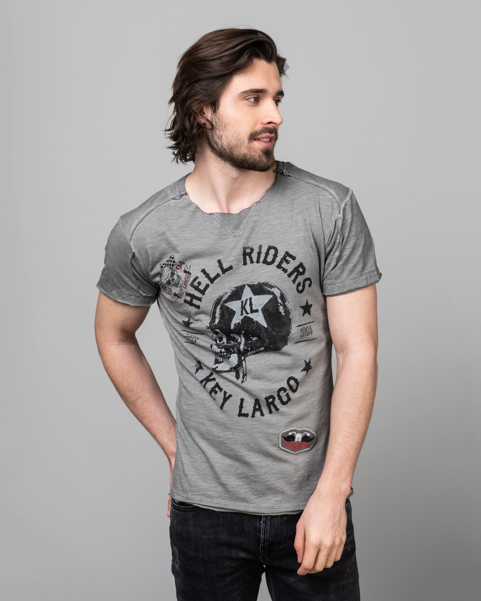 Key Largo T-Shirt »HELL RIDERS«, in coolem Biker-Design