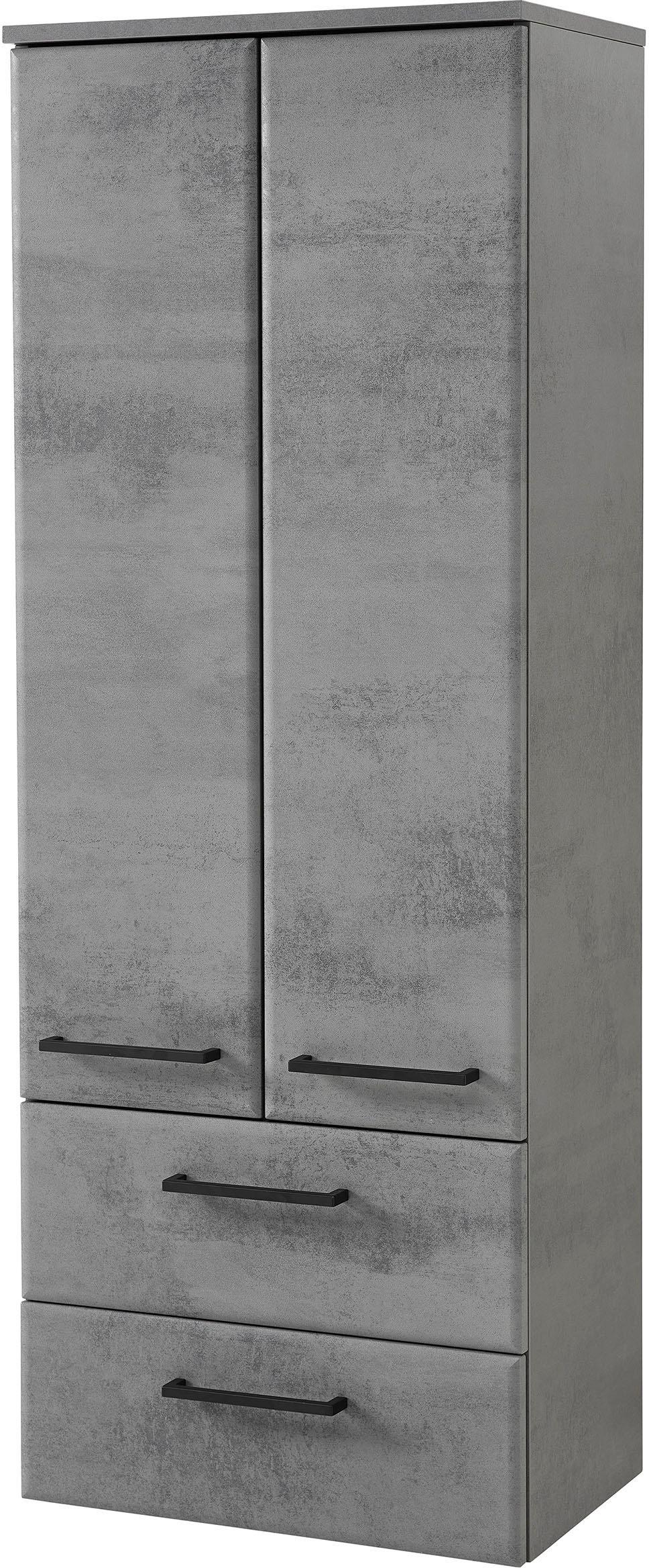 Saphir Badmöbel-Set »Quickset 945 3-teilig, Keramik-Waschtisch mit LED-Spiegelschrank«, (4 St.), Midischrank, 7 Türen, 3 Schubladen, 8 Einlegeböden, inkl. Türdämpfer