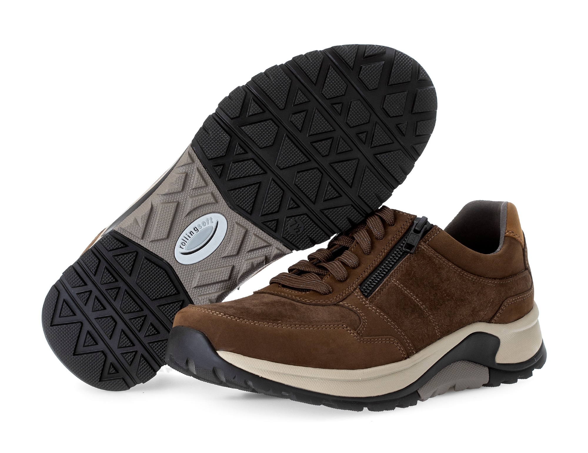Gabor Rollingsoft Keilsneaker, Komfortschuh, Schnürschuh, Halbschuh in Weit günstig online kaufen