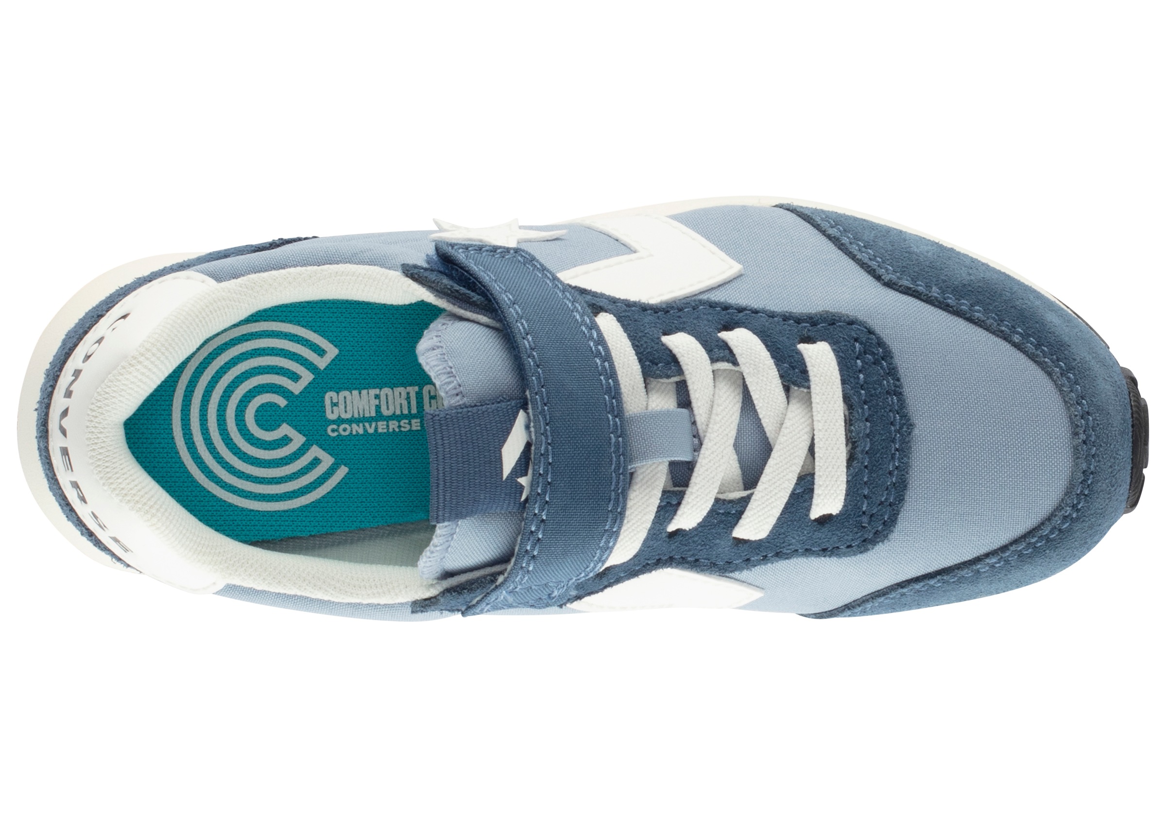 Sneaker CONVERSE "CONVERSE OMEGA TRAINER EASY-ON", Damen, Gr. 31, yeti breath blau, slacker blau, Leder, Schuhe Sneaker 3