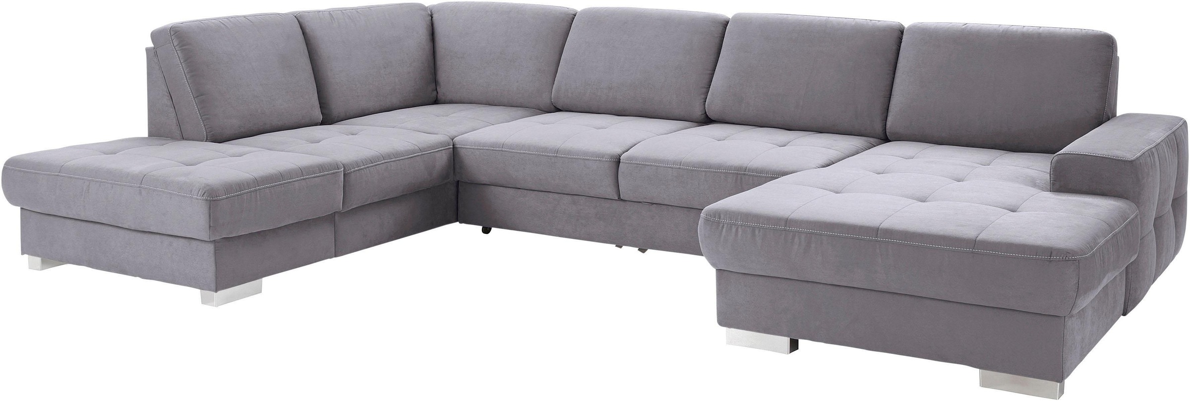 sit&more Wohnlandschaft »Santorini U-Form«, mit Federkern und Sitztiefenverstellung, wahlweise mit Bettfunktion