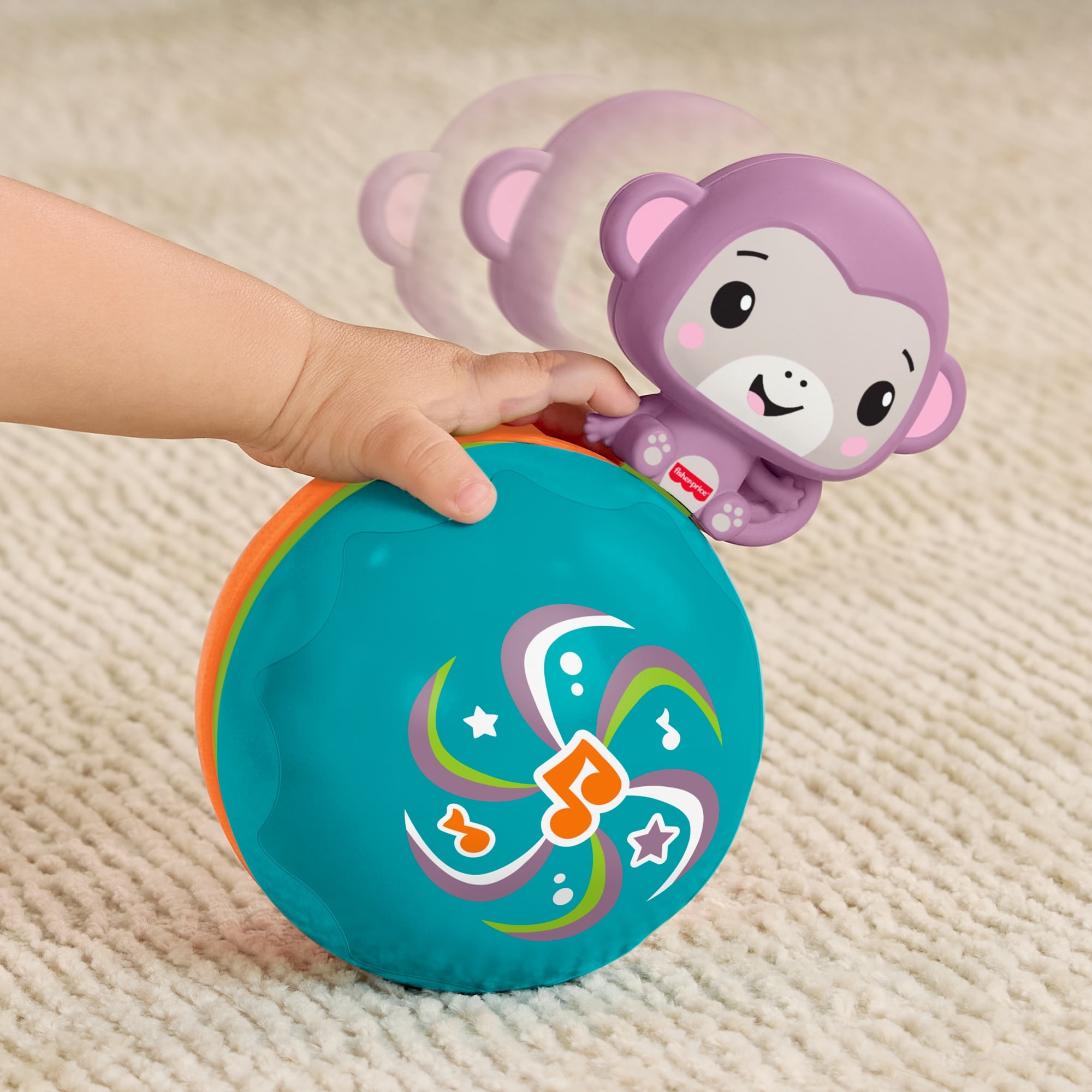 Fisher-Price® Lernspielzeug »Lila Musik-Äffchen-Ball« mit Musik