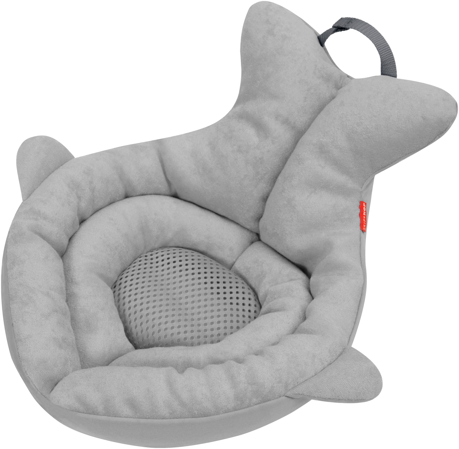 SKIP HOP Baby Babybadewanne "Gepolsterte Waschbecken-Badewanne, Moby, grau", grau, Badewannen