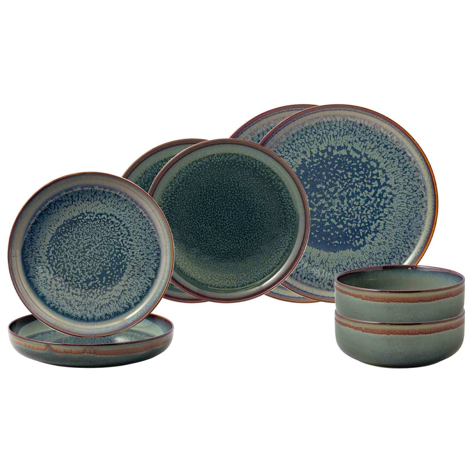 like. by Villeroy & Boch Geschirr-Set "Einsteiger-Set Crafted 8er Set" Spülmaschinengeeignet, Mikrowellengeeignet