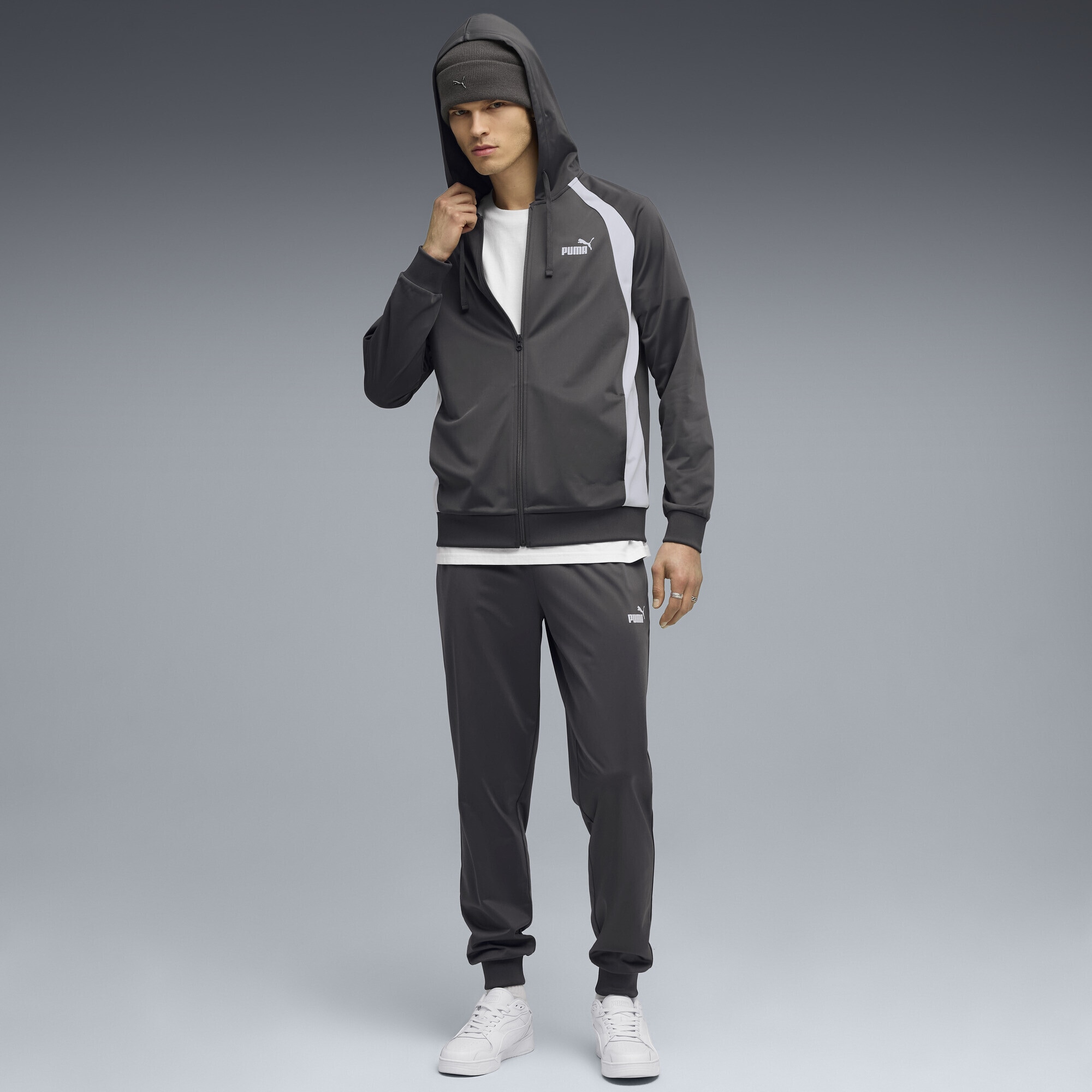 PUMA Jogginganzug »Poly Trainingsanzug mit Kapuzenjacke Herren«
