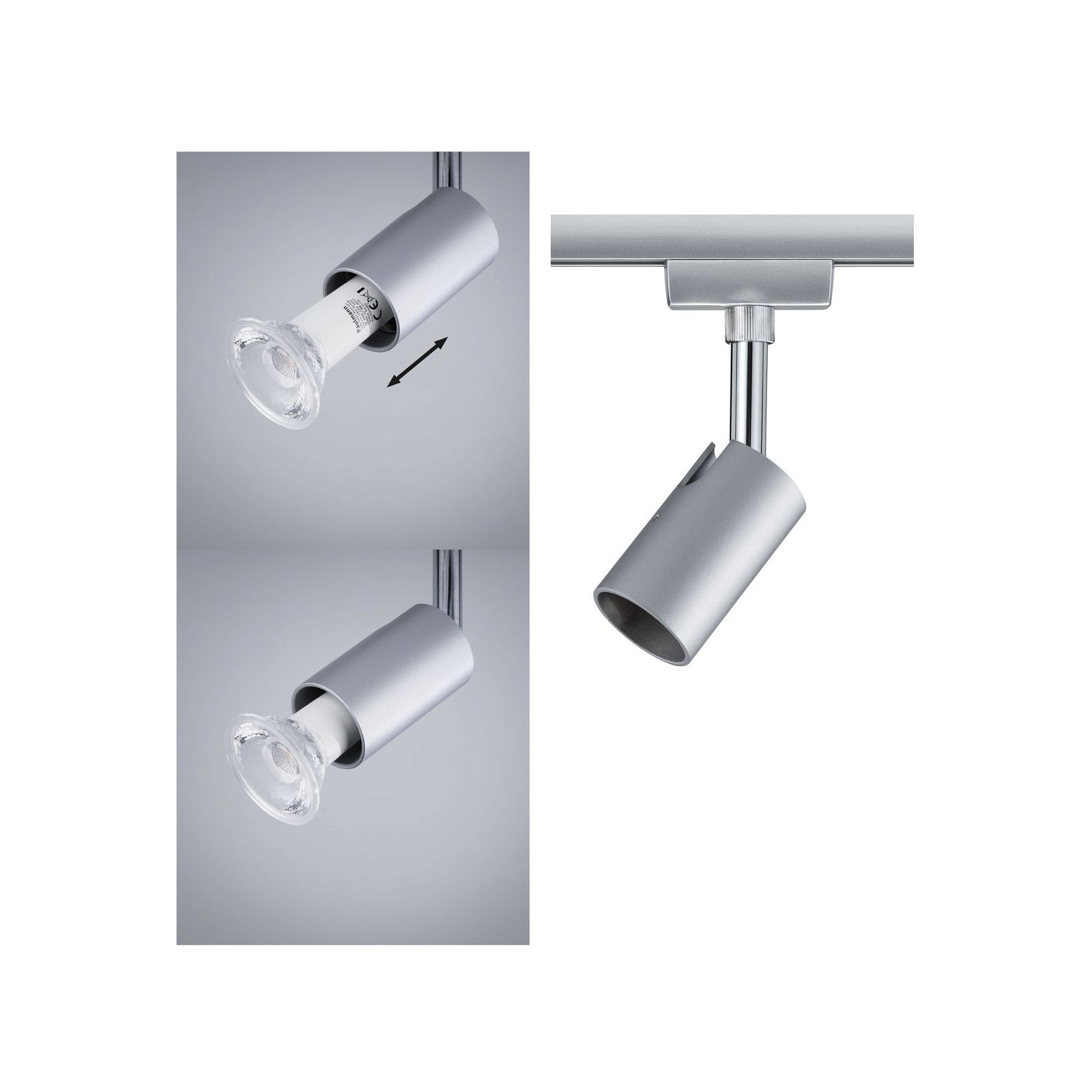 Paulmann Schienensystem-Leuchten »URail Schienenspot Pure I Einzelspot GU10 max. 10W«, dimmbar 230V