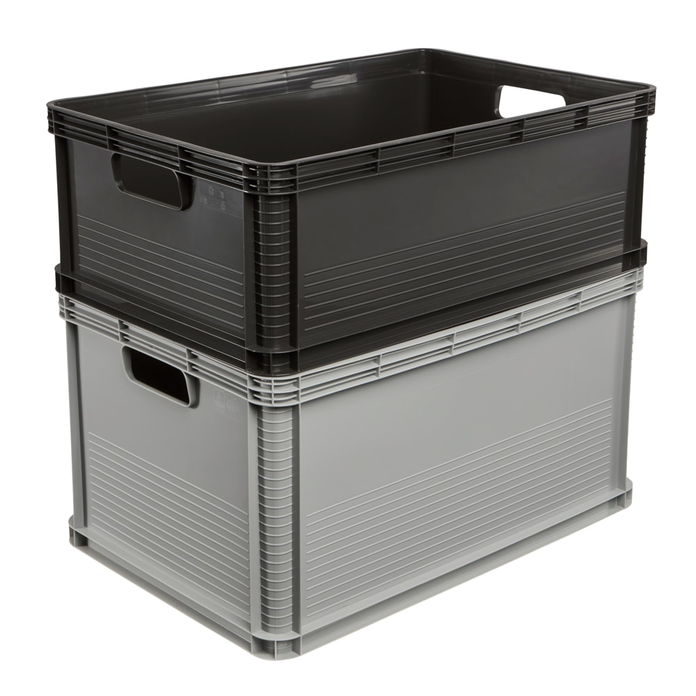 keeeper Transportbehälter »Transportbox robert, 3er Set, 45 L, 60 x 40 x 22 cm« 40 cm breit 22 cm hoch 60 cm lang Set, 3 Stk. tlg. säure- und laugenbeständig, 60 kg Tragkraft