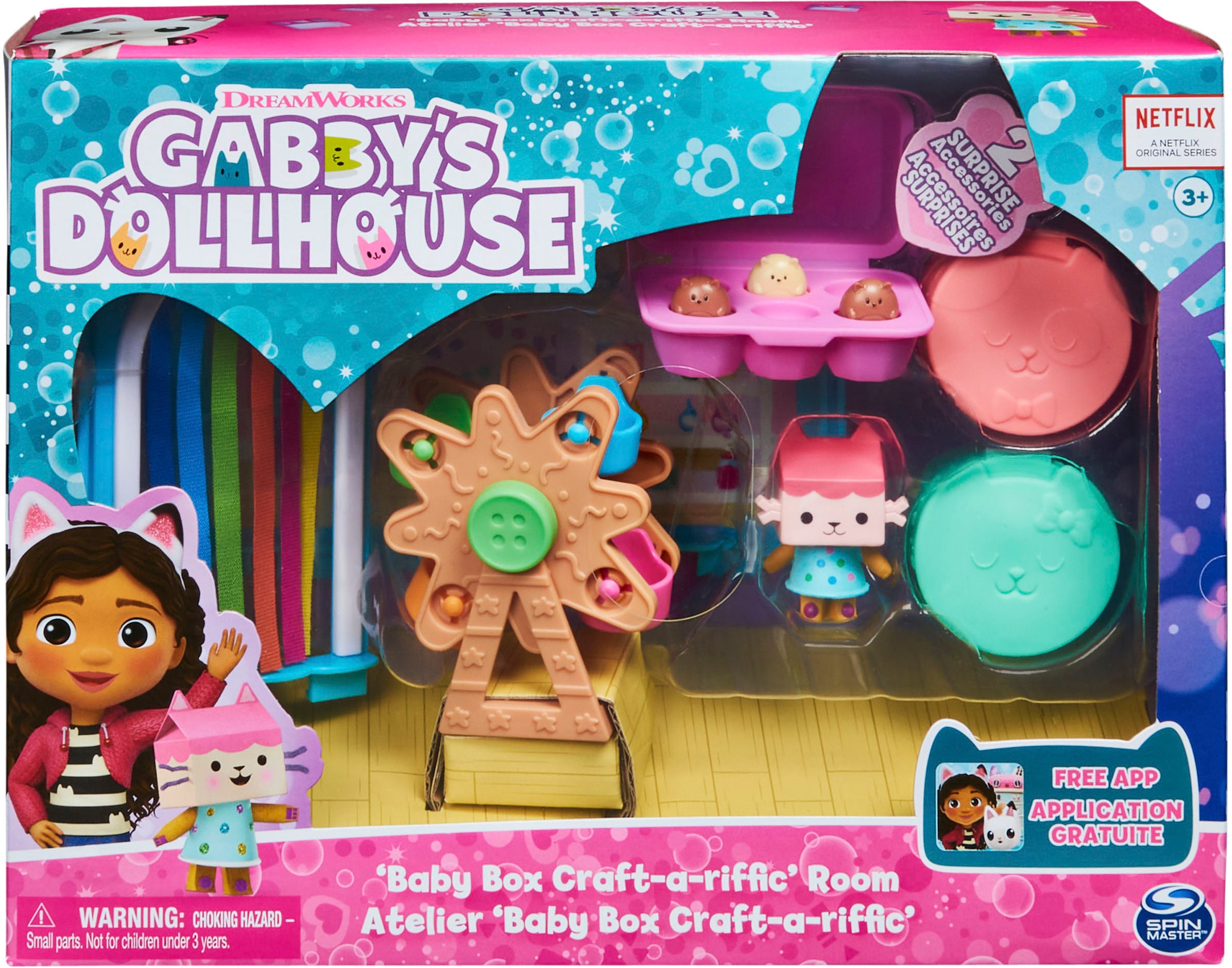 Spin Master Spielwelt »Gabby's Dollhouse – Deluxe Room – Baby Box' Bastelzimmer«