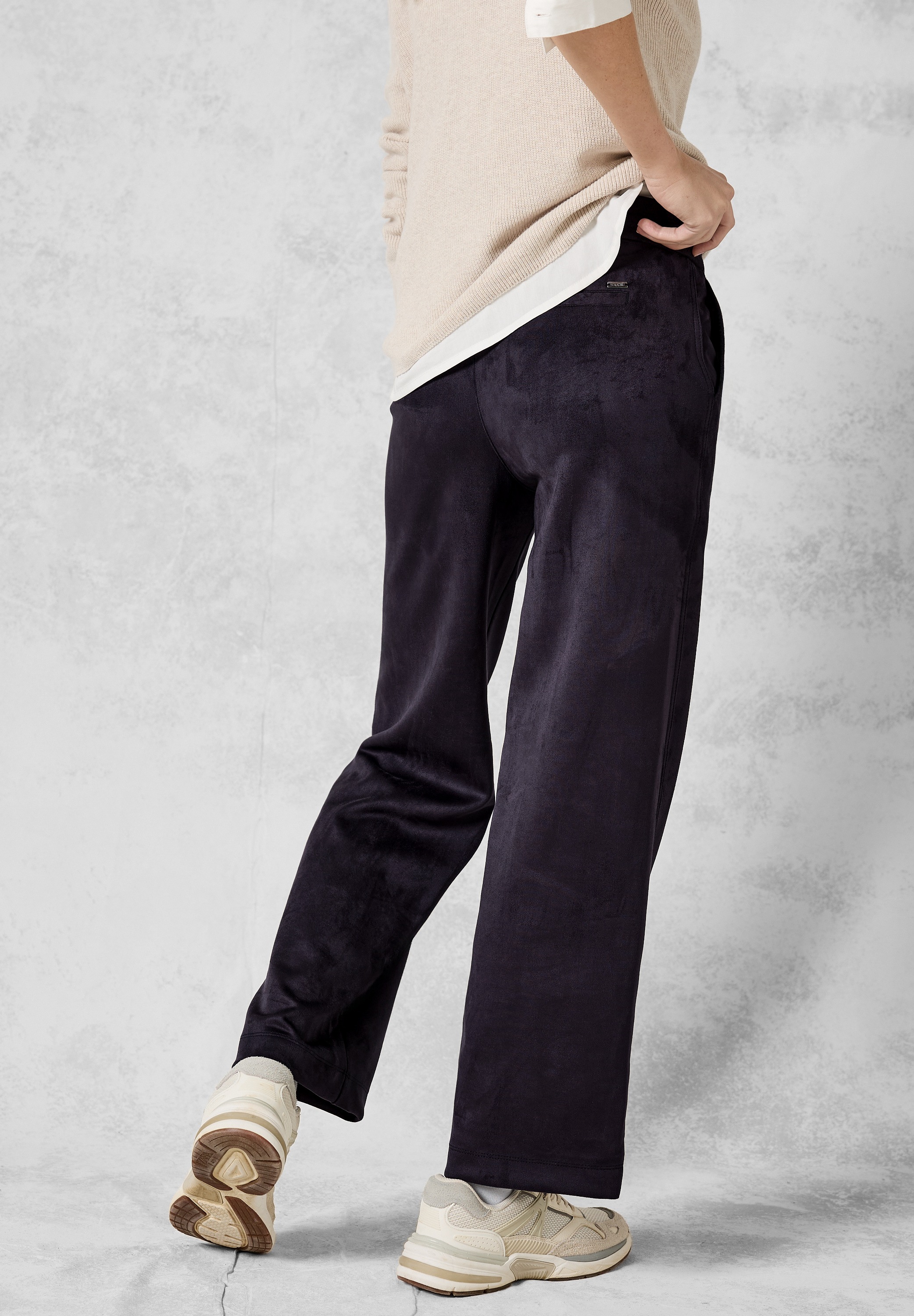 STREET ONE Lederimitathose, High Waist