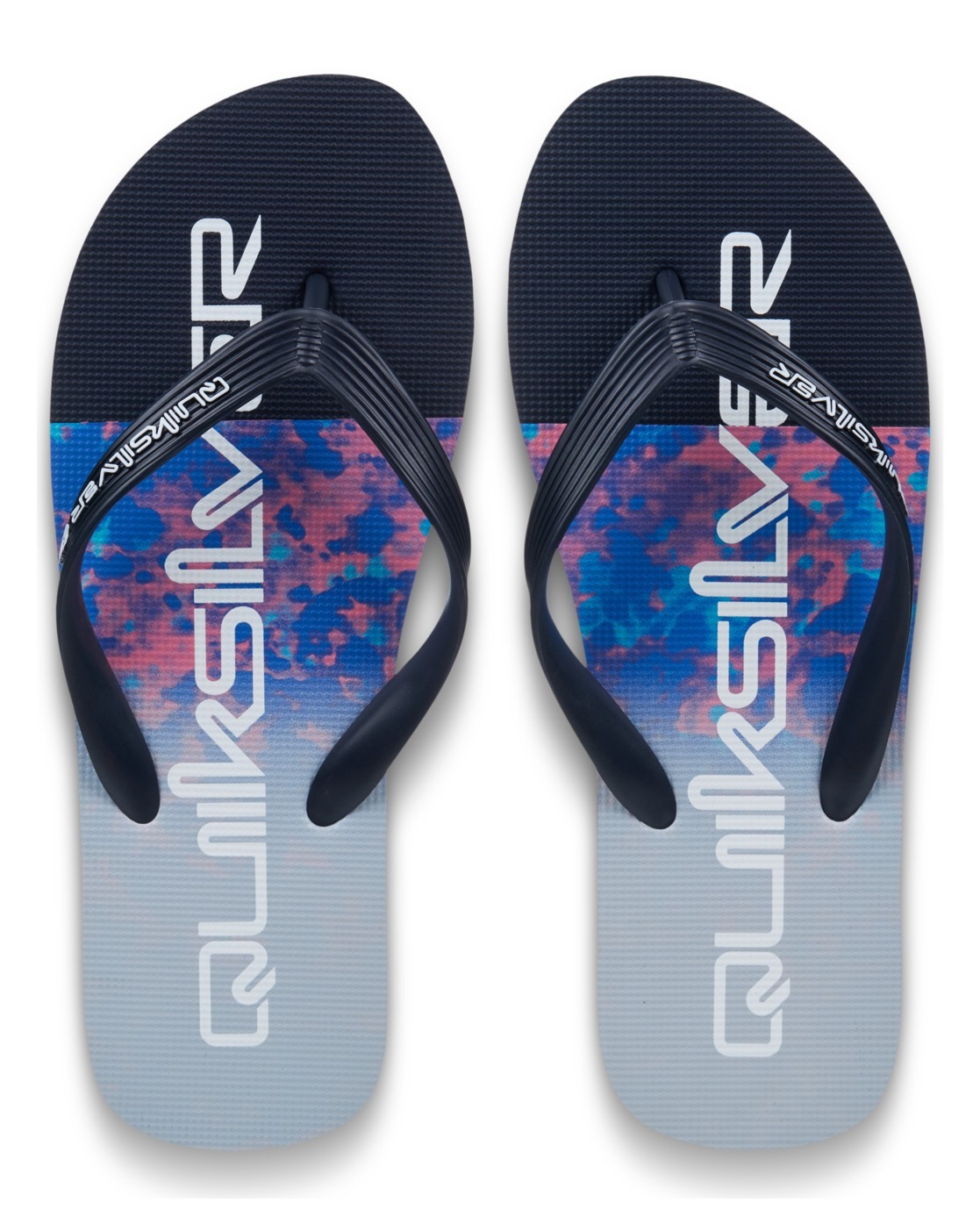 Sandale QUIKSILVER "Molokai Stripe", Herren, Gr. 7(40), nebulas blau fade reflexion, Obermaterial:Obermaterial: 100% Synthetik, Futter: 100% Synthetik, Laufsohle: 100% Schwammgummi;, Schuhe Sandale 2