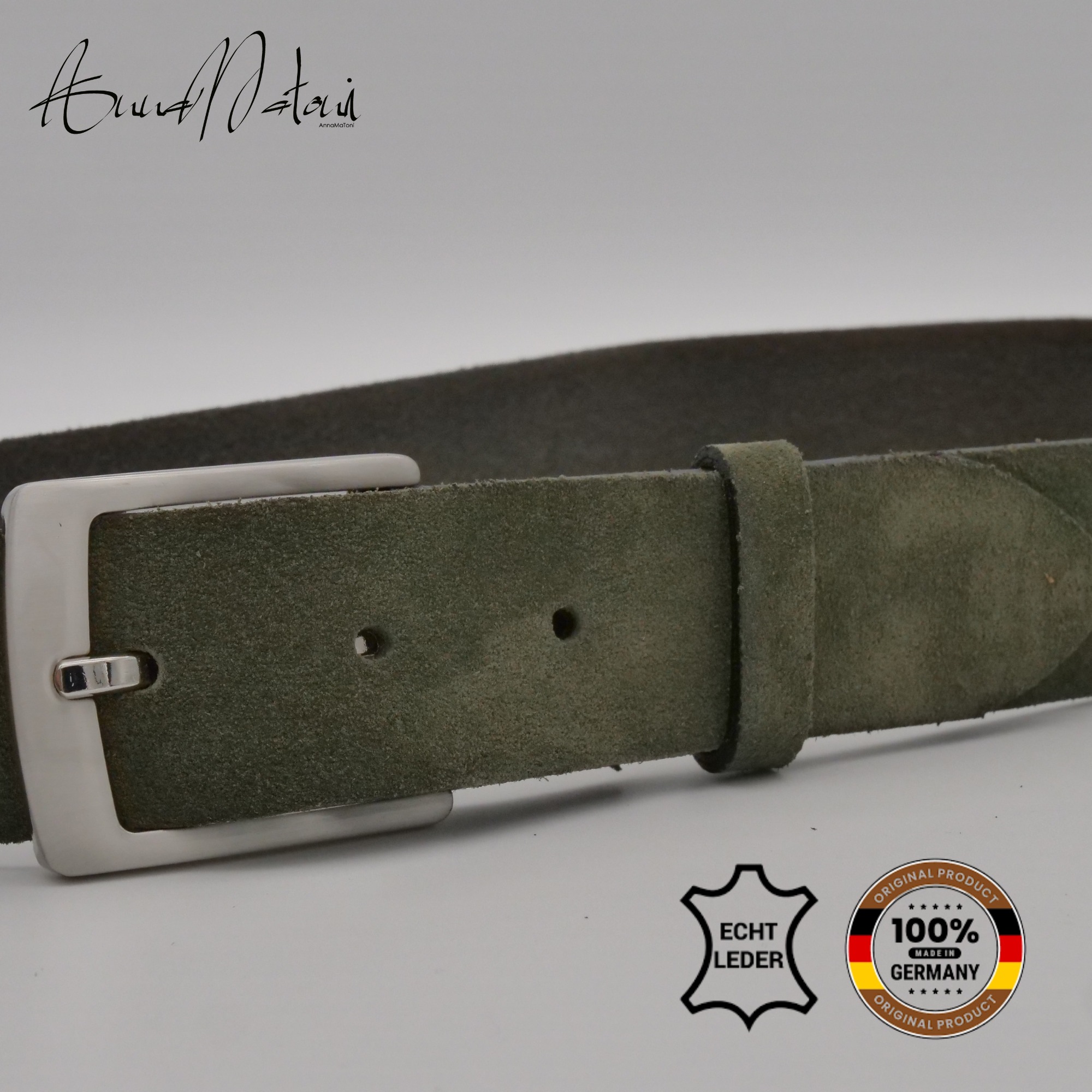 AnnaMatoni Ledergürtel »AnnaMatoni Herren Ledergürtel Zeitloses Design Gürtel 3,5cm«