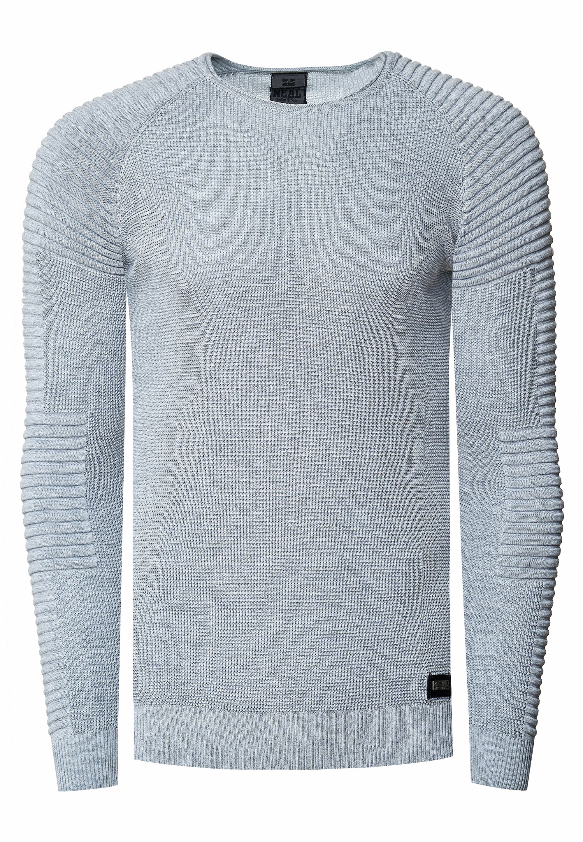 Rusty Neal Strickpullover, mit modernem Rundhalsausschnitt