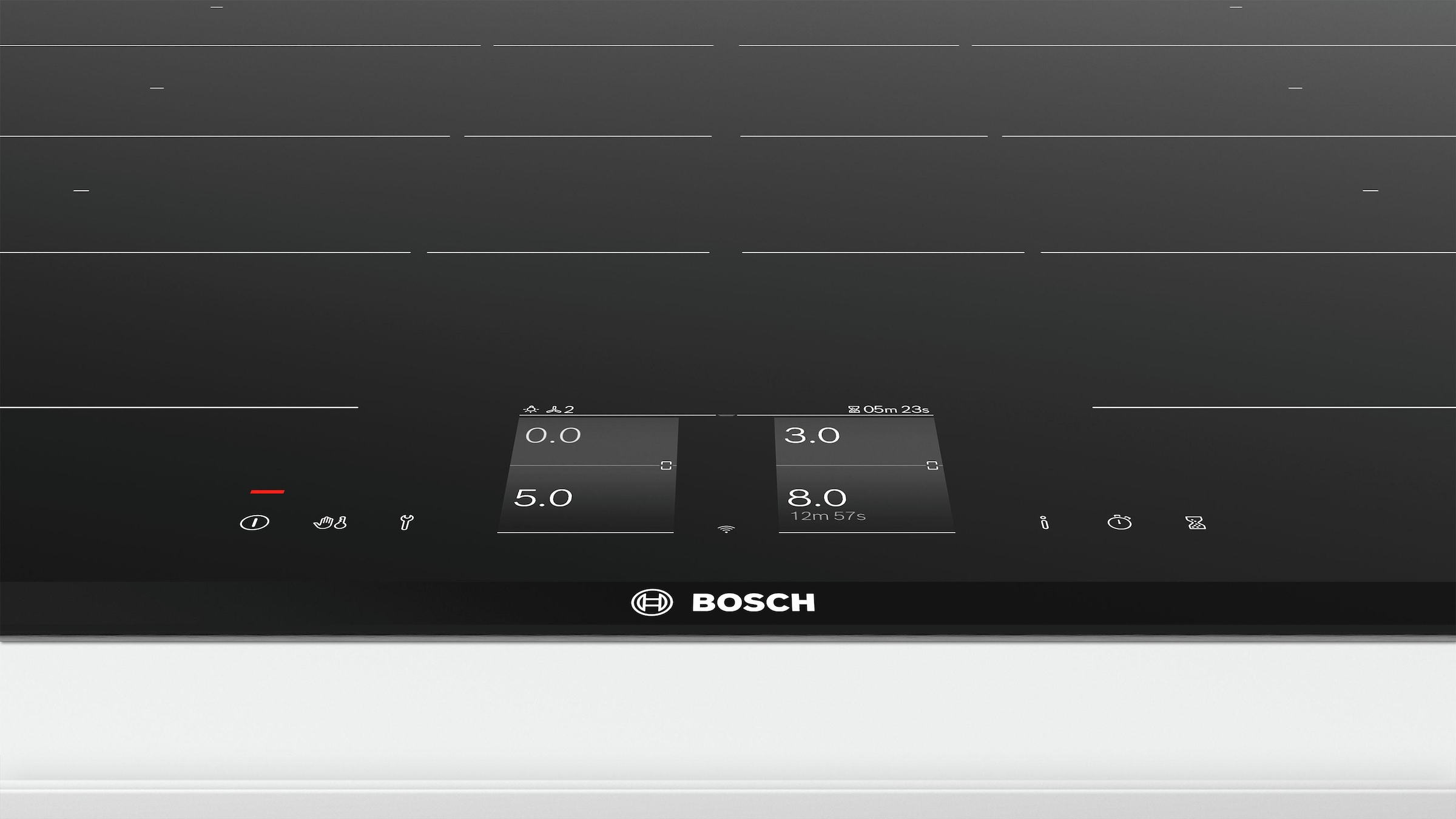 BOSCH Flex-Induktions-Kochfeld von SCHOTT -Bratsensor mit PXY875KW1E, BAUR CERAN®, PerfectFry 