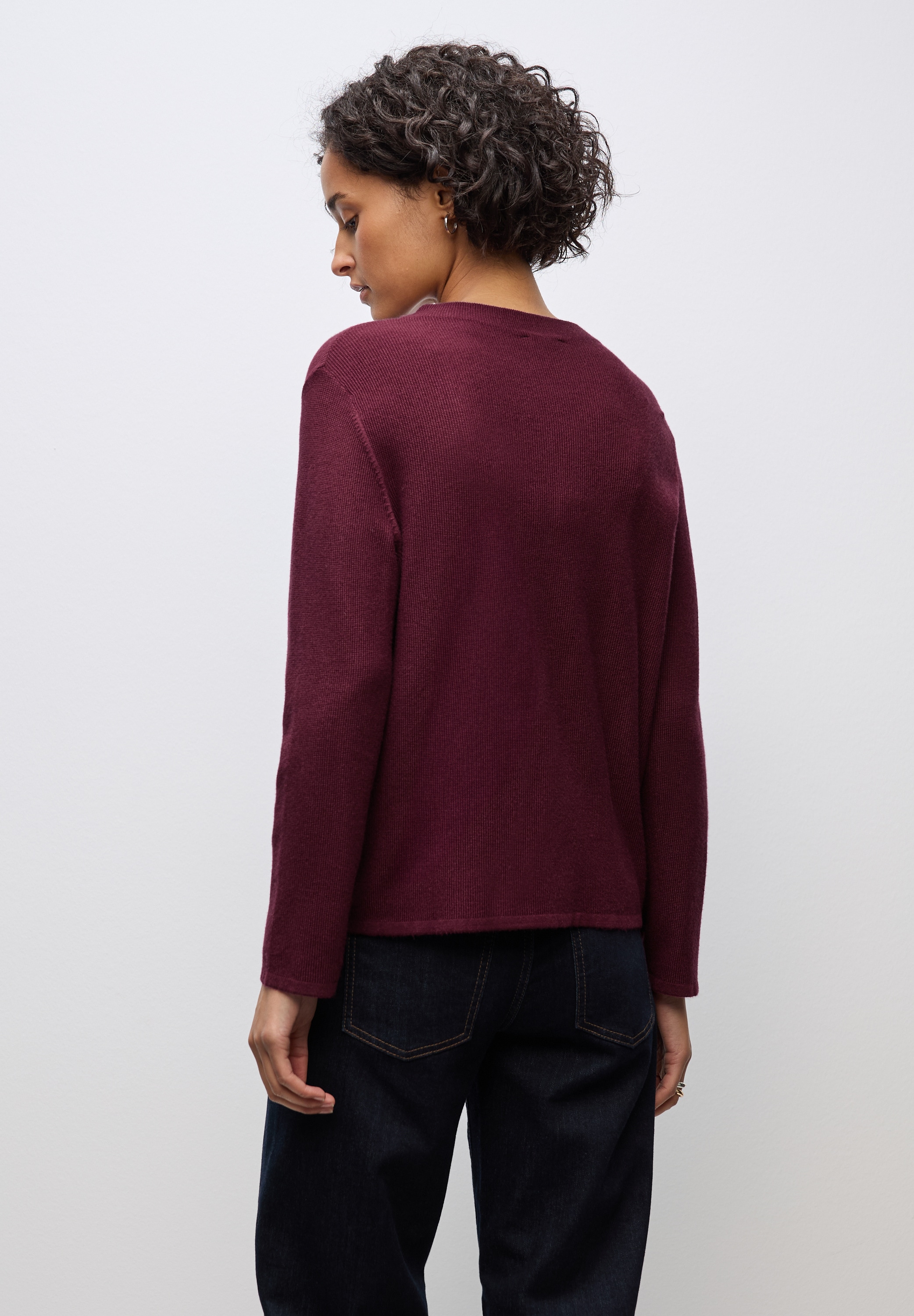 STREET ONE Strickpullover, aus softem Materialmix
