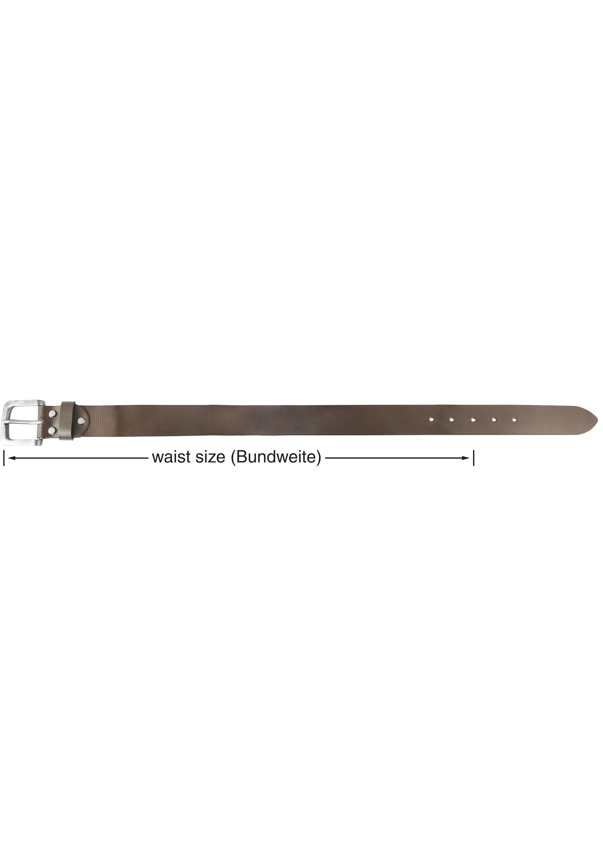 Leonardo Verrelli Ledergürtel »90 cm - 130 cm (Bundweite) in Dunkelbraun aus 100% Echtleder,«