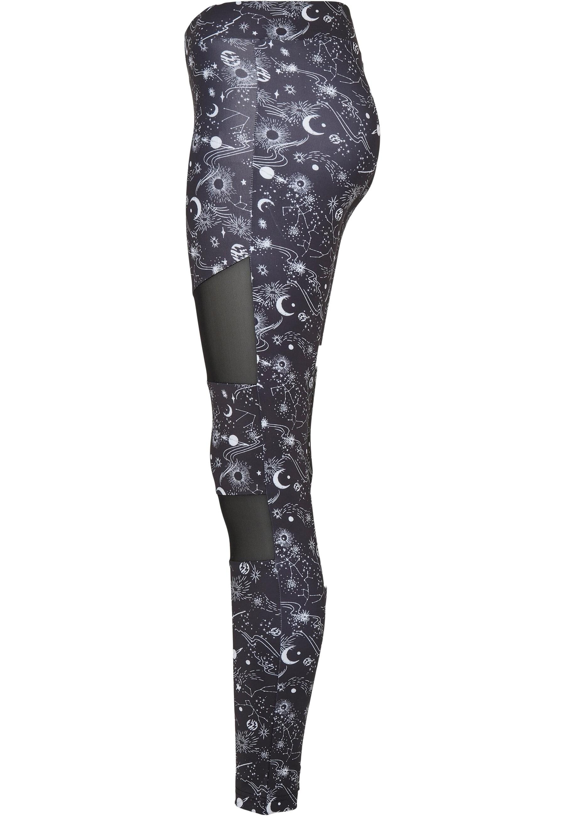 URBAN CLASSICS Leggings »Urban Classics Damen Ladies Tech Mesh AOP Leggings«, (1 tlg.)