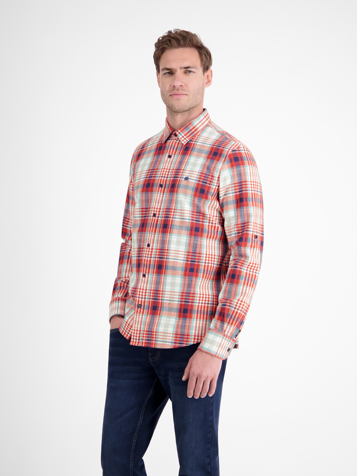 Thumbnail - LERROS Langarmhemd "LERROS Karohemd für Herren"