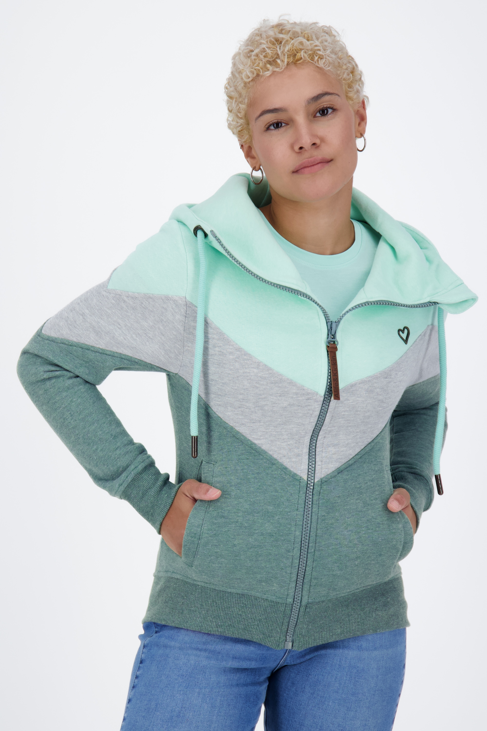 alife & kickin -  Kapuzensweatjacke "ALIFE AND KICKIN StellinaAK A Sweatjacket Damen"