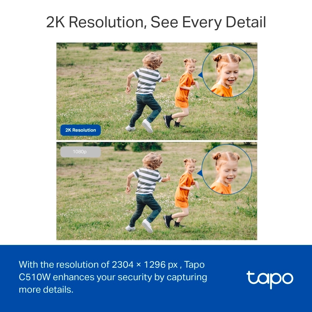 TP-Link Überwachungskamera »Tapo C510W Outdoor Pan/Tilt Security IP«, Außenbereich