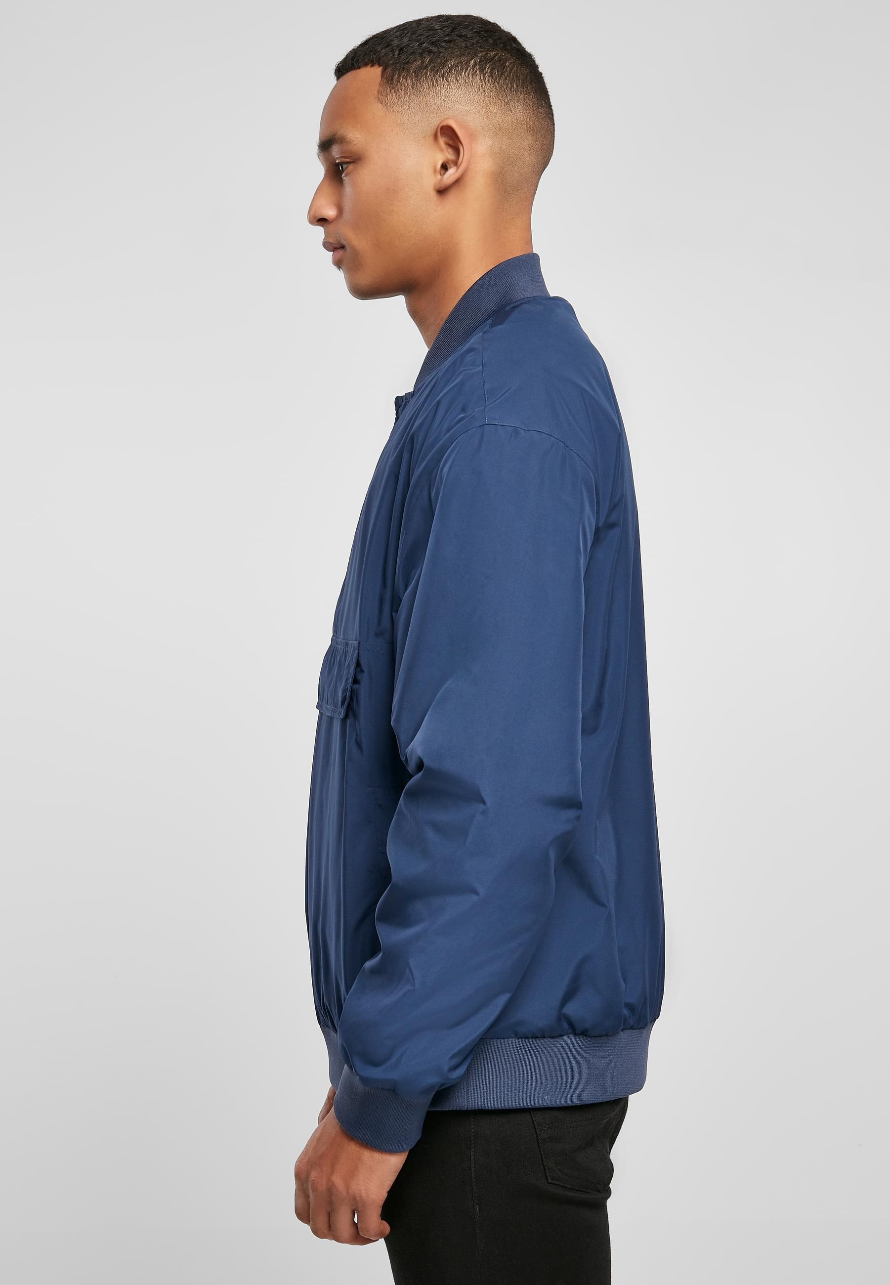 URBAN CLASSICS Bomberjacke »Urban Classics Herren Pullover Bomber Jacket«, (1 St.), ohne Kapuze