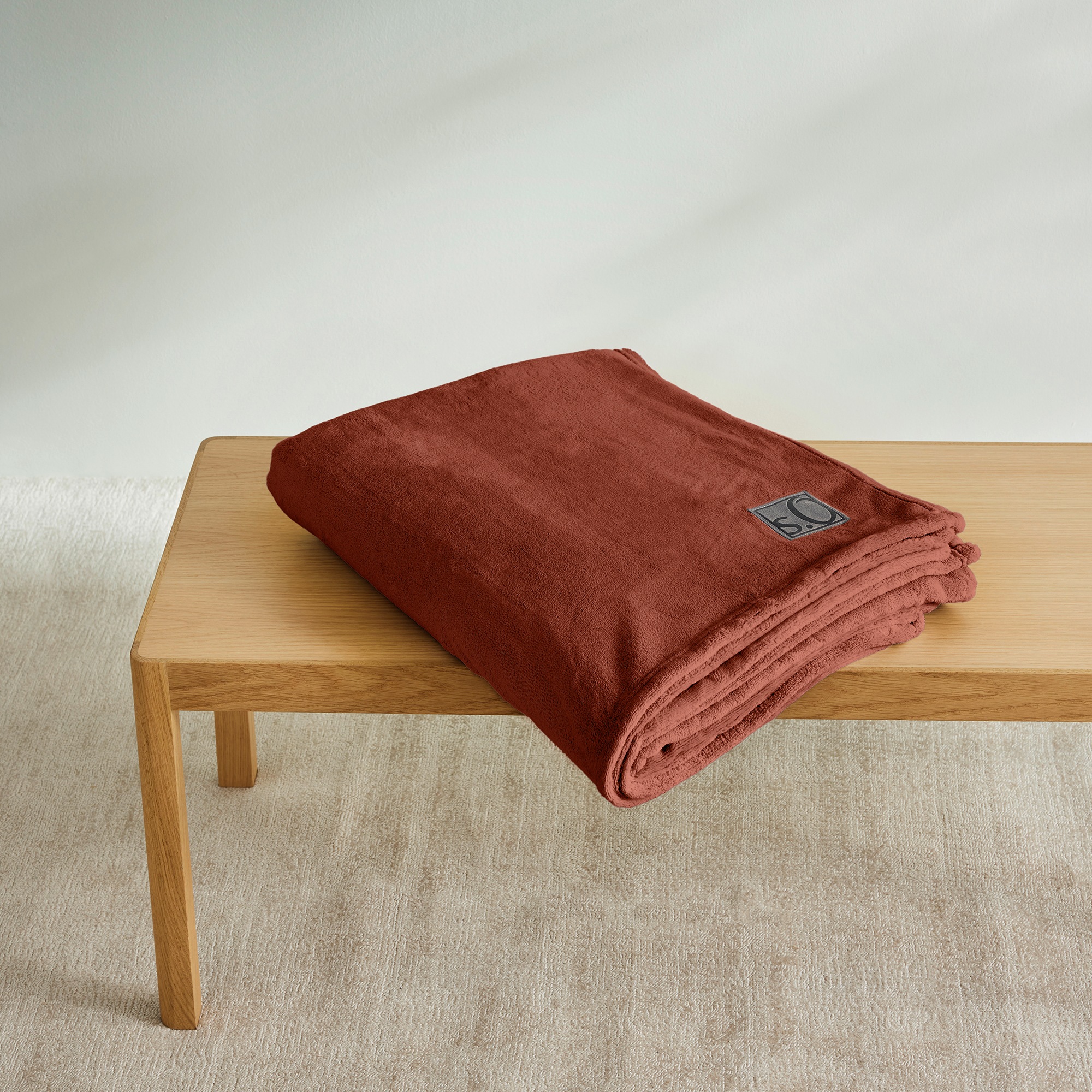 Wohndecke S.OLIVER, B:150cm L:200cmterra, Polyester, Wohndecken, "s.Oliver Decke Kuschelsoft", 150 x 200 cm, in bunten Farben, weich, 330g/m²