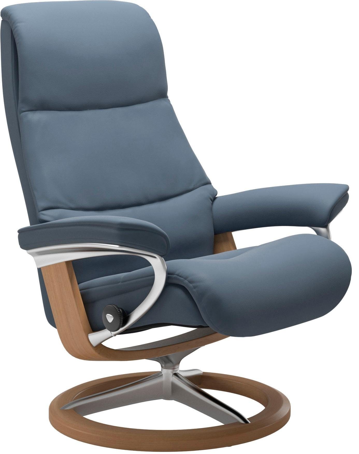Stressless "View" Set, Relaxsessel mit Hocker, mit Signature Base, Größe M, günstig online kaufen