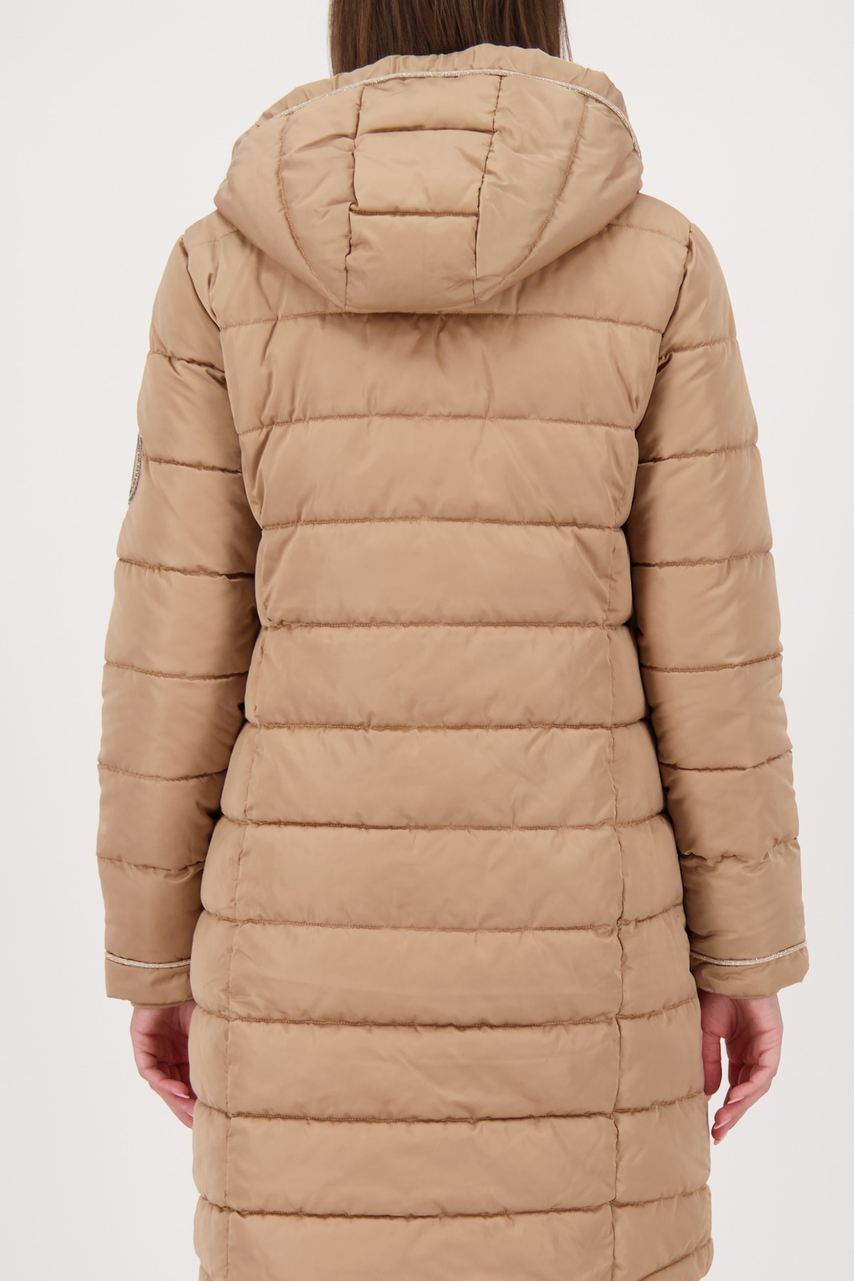 Monari Steppmantel Regular fit mit Rundhalsausschnitt und Kapuze günstig online kaufen