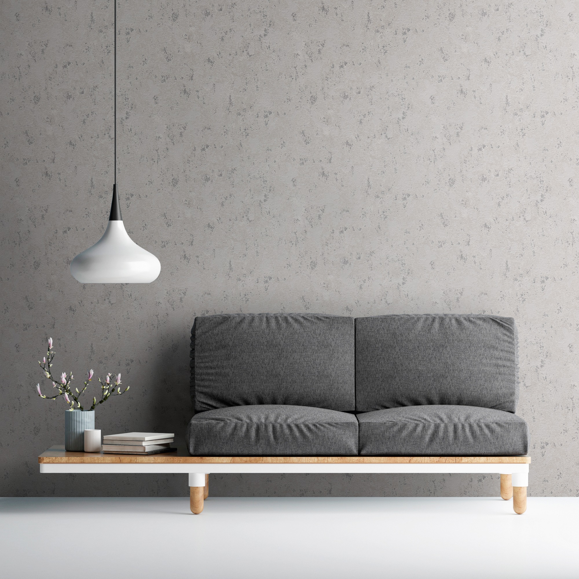 A.S. Création Vliestapete »Casual Living Struktur-Tapete Unitapete Putzoptik Putzoptik«, leicht glänzend, Vliestapete einfarbig für Schlafzimmer Küche Wohnzimmer Struktur Flur
