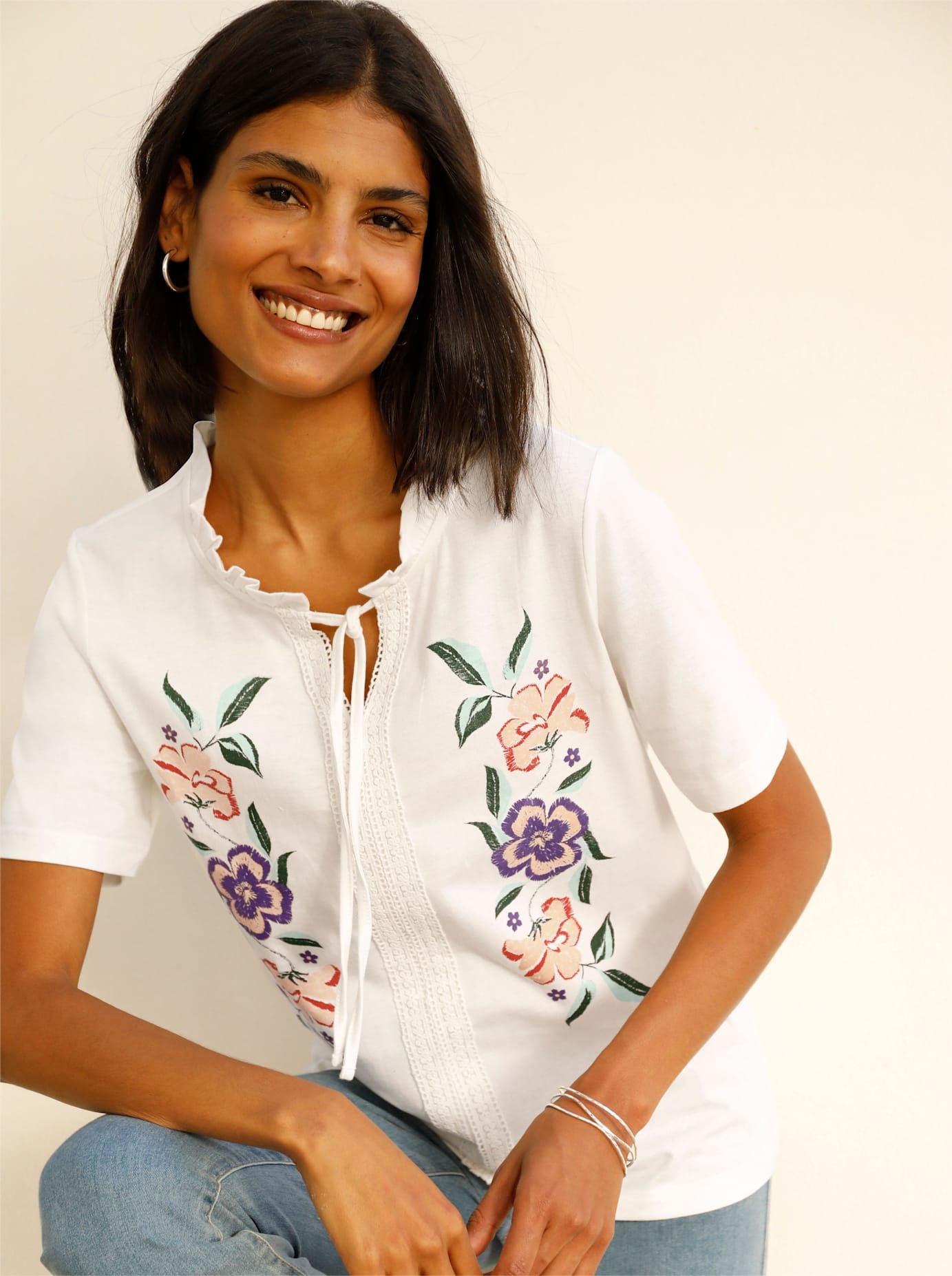 Classic Basics Kurzarmshirt "Tunikashirt" 1 Stk. tlg. günstig online kaufen