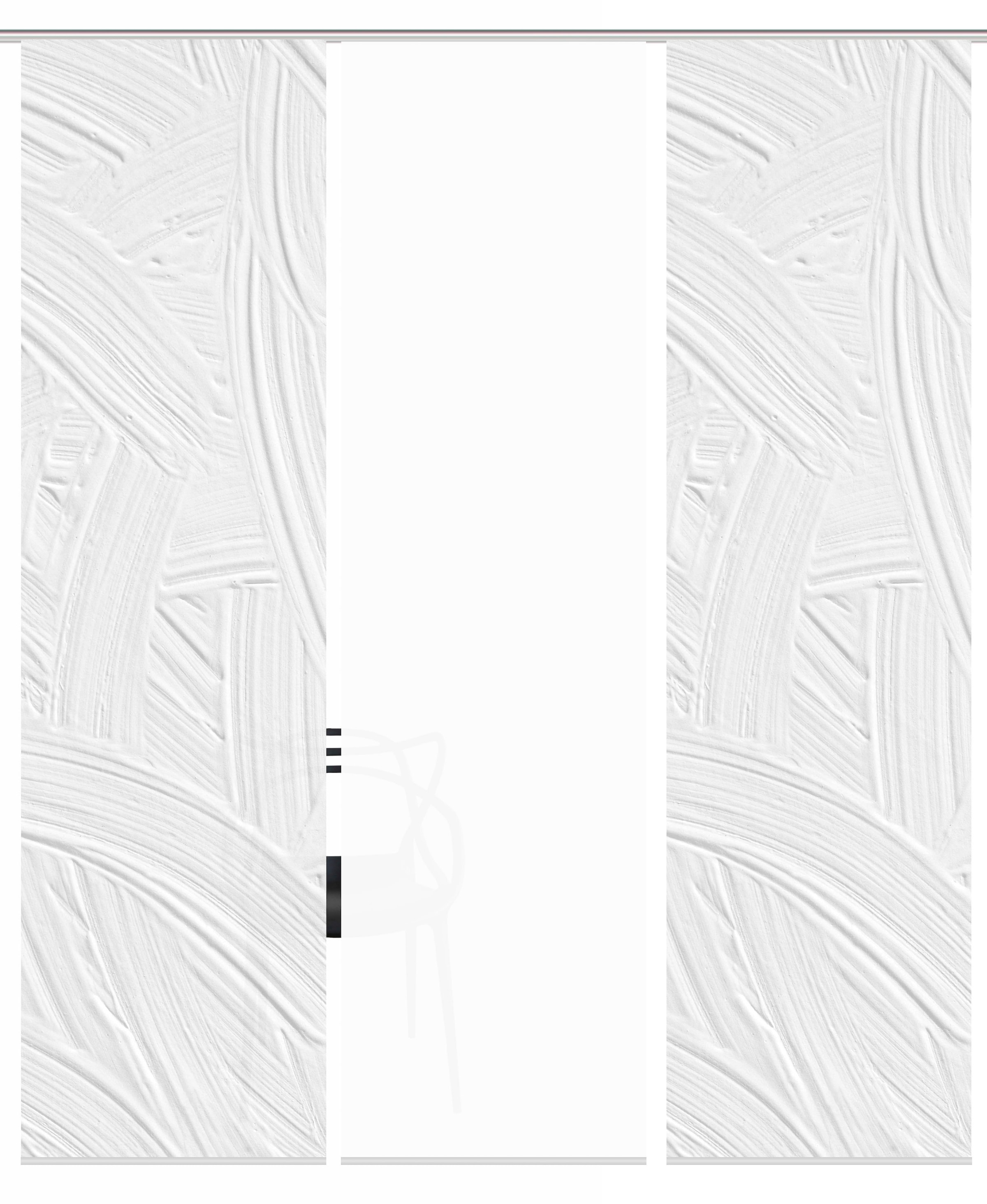 HOME WOHNIDEEN Schiebegardine »TALIA 3er SET«, (3 St.), Schiebevorhang Digidruck 3er Set TALIA