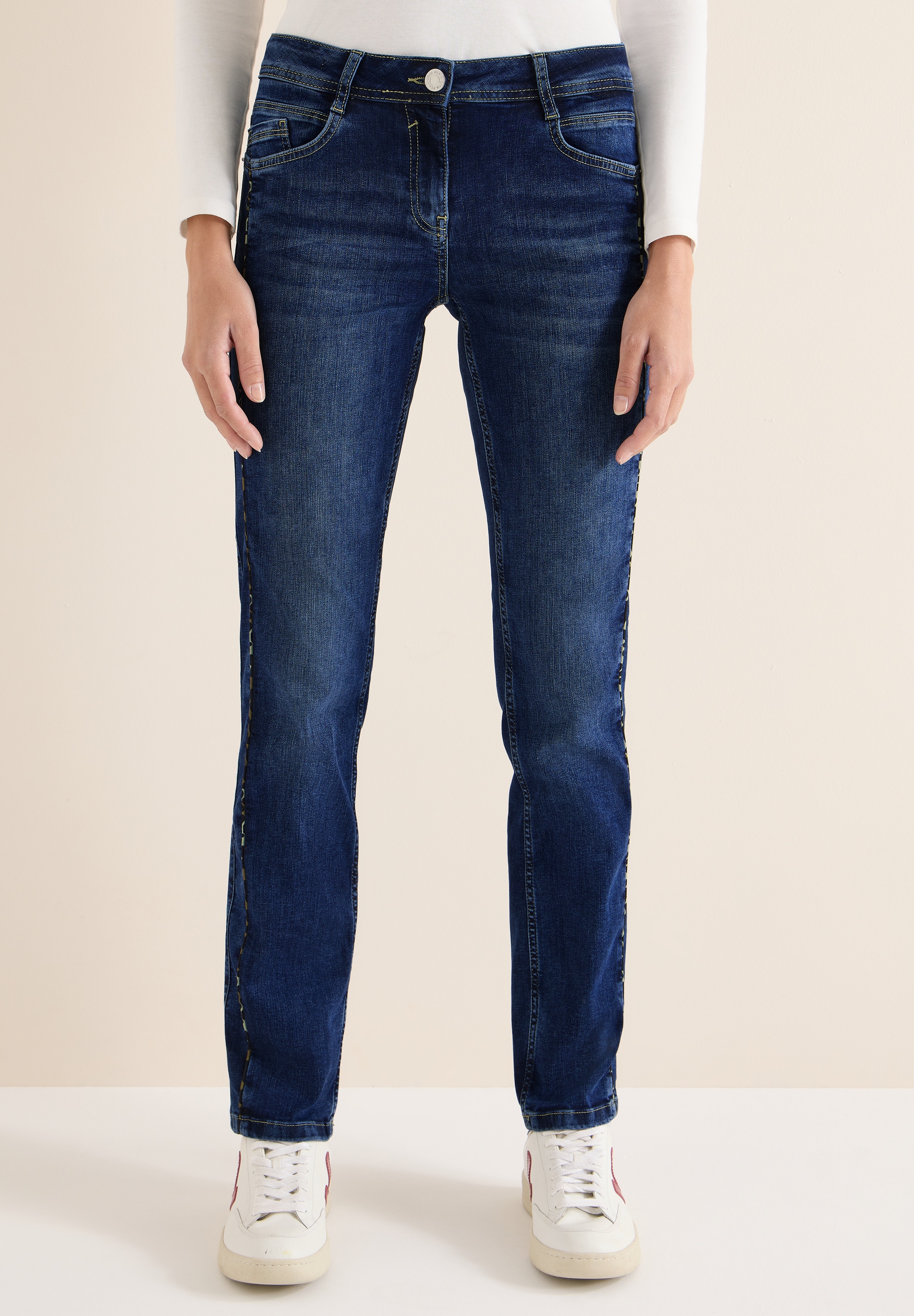 Cecil Comfort-fit-Jeans Middle Waist