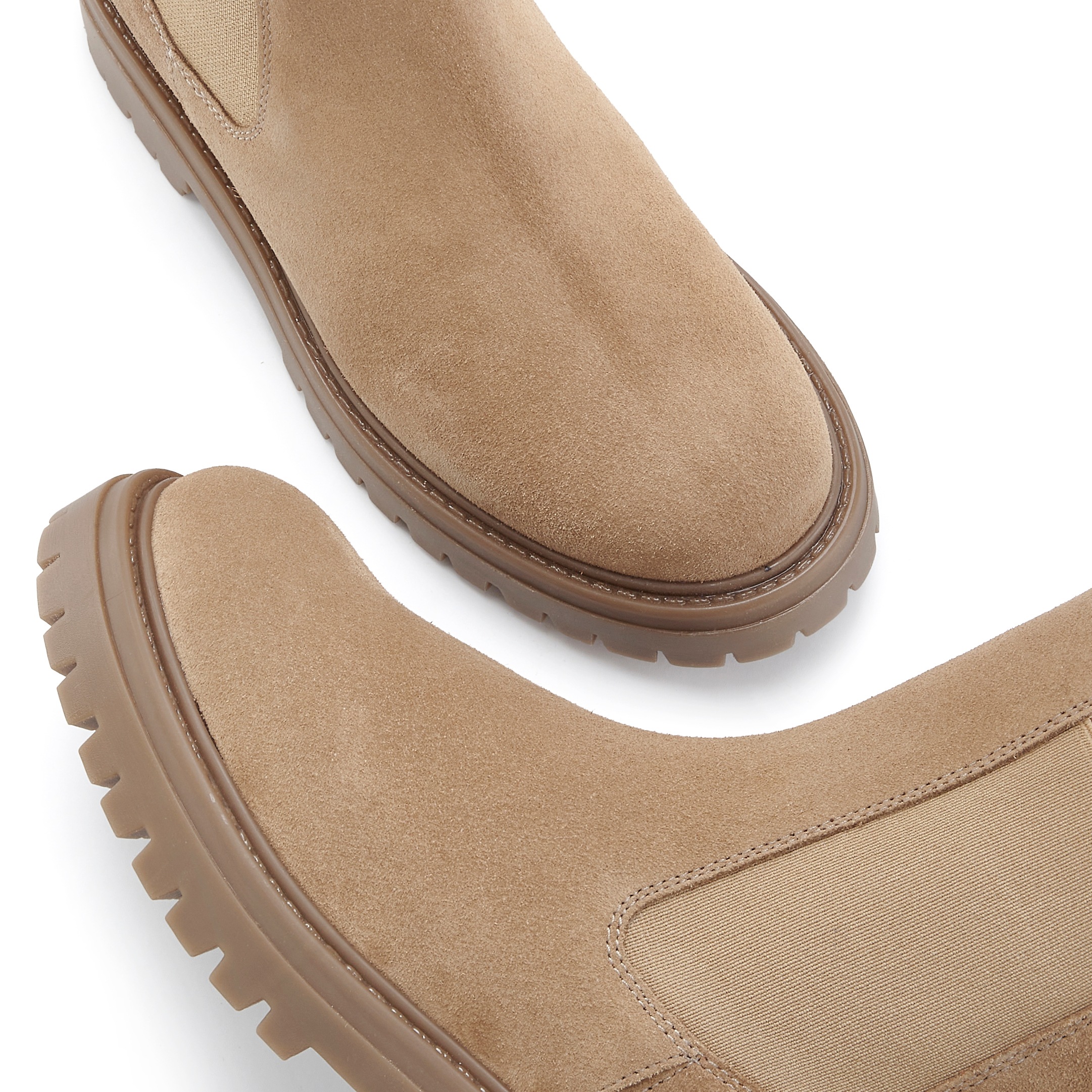 Stiefelette ELBSAND "Schlupfstiefel, Bikerboots, Sommerstiefelette, Lederstiefelette", Damen, Gr. 40, hellbraun, Obermaterial: 100% Rindsleder. Decksohle: 100% Synthetik. Futter: 100% Synthetik. Laufsohle: 100% Synthetik, Veloursleder, unifarben, Schuhe S 3