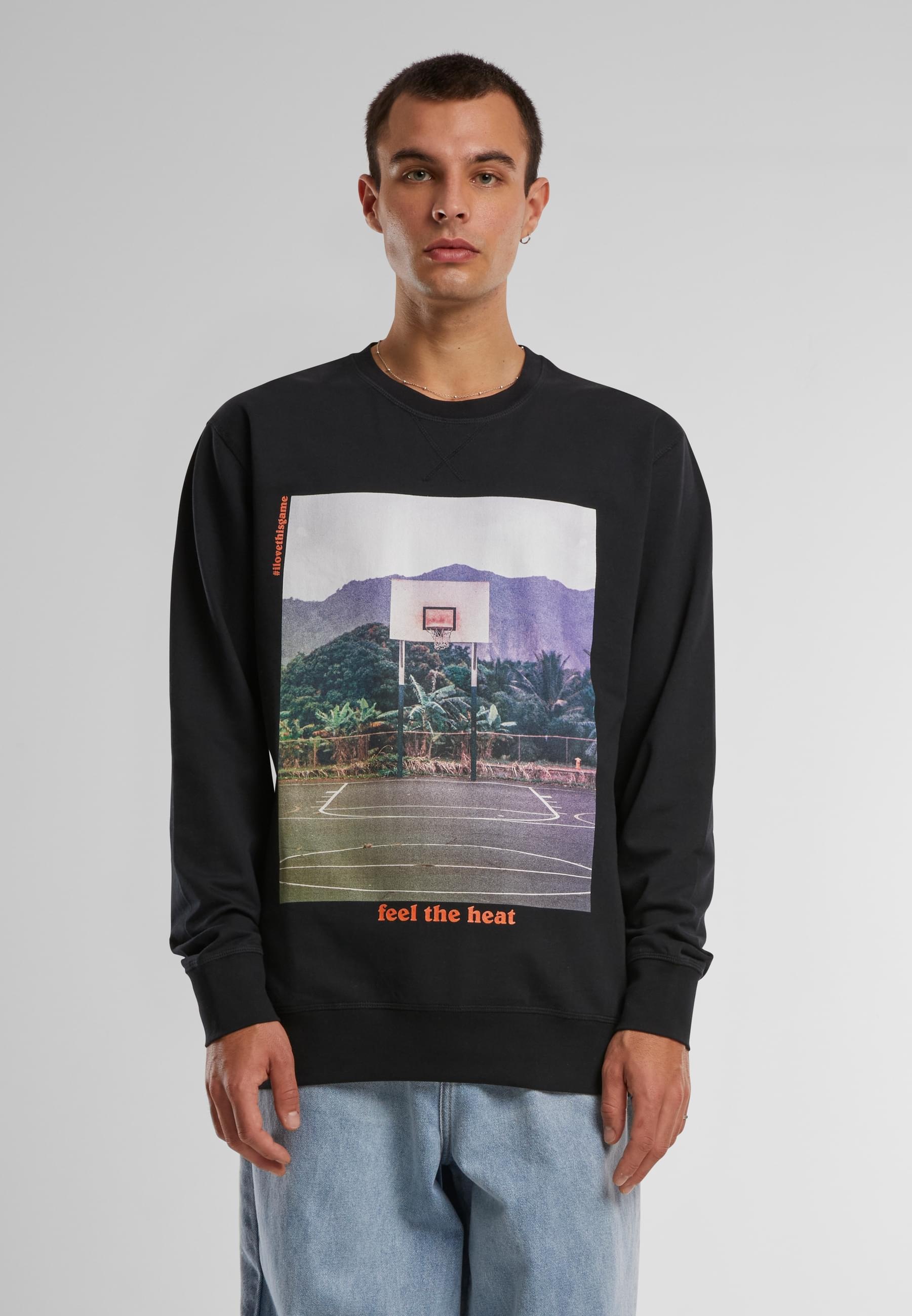 MisterTee Rundhalspullover »MisterTee Herren Feel the Heat Crewneck«, (1 tlg.)