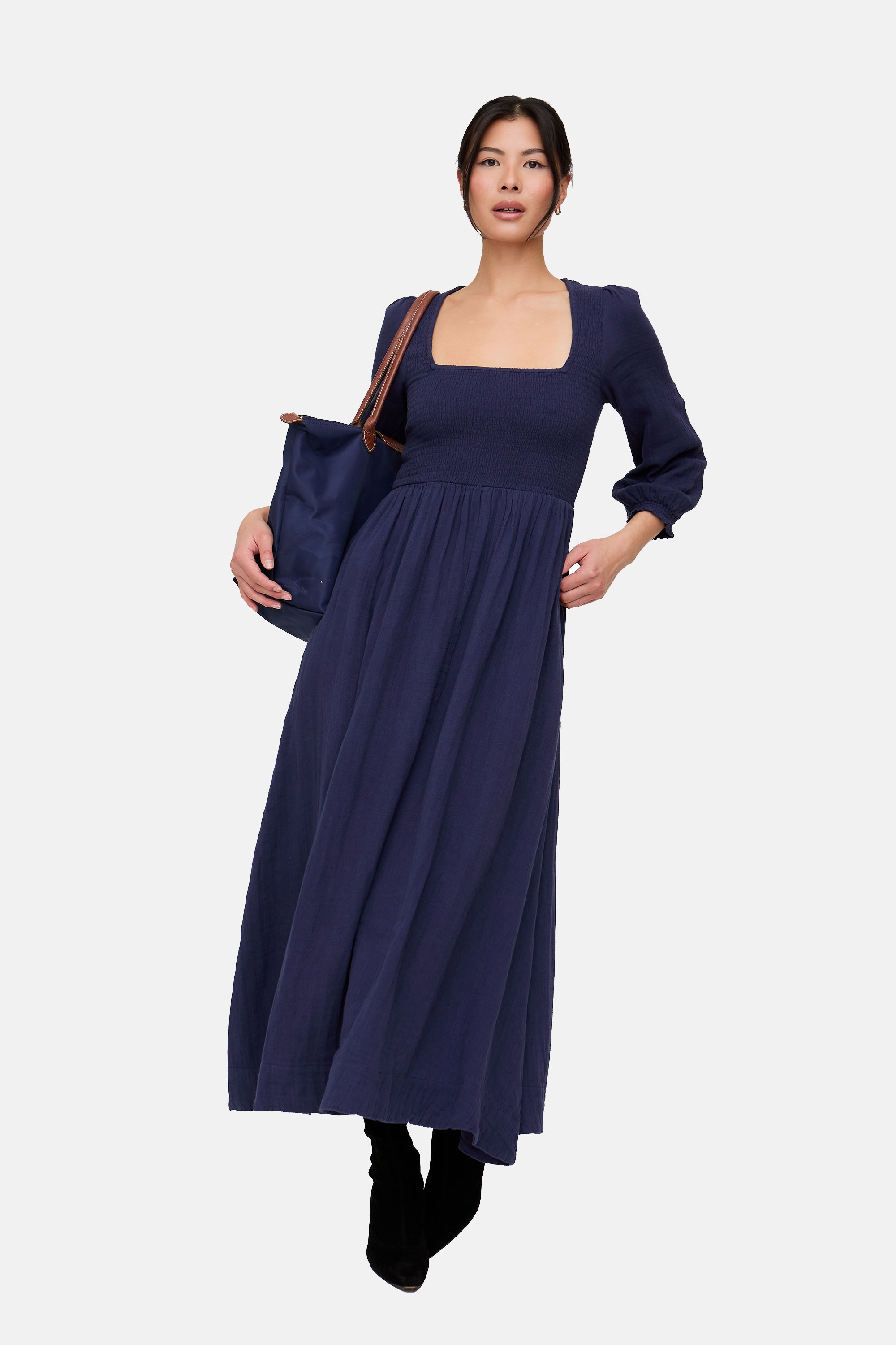 Lily and Lionel Midikleid "Pippa Shirred Bodice Maxi Dress Damen" günstig online kaufen